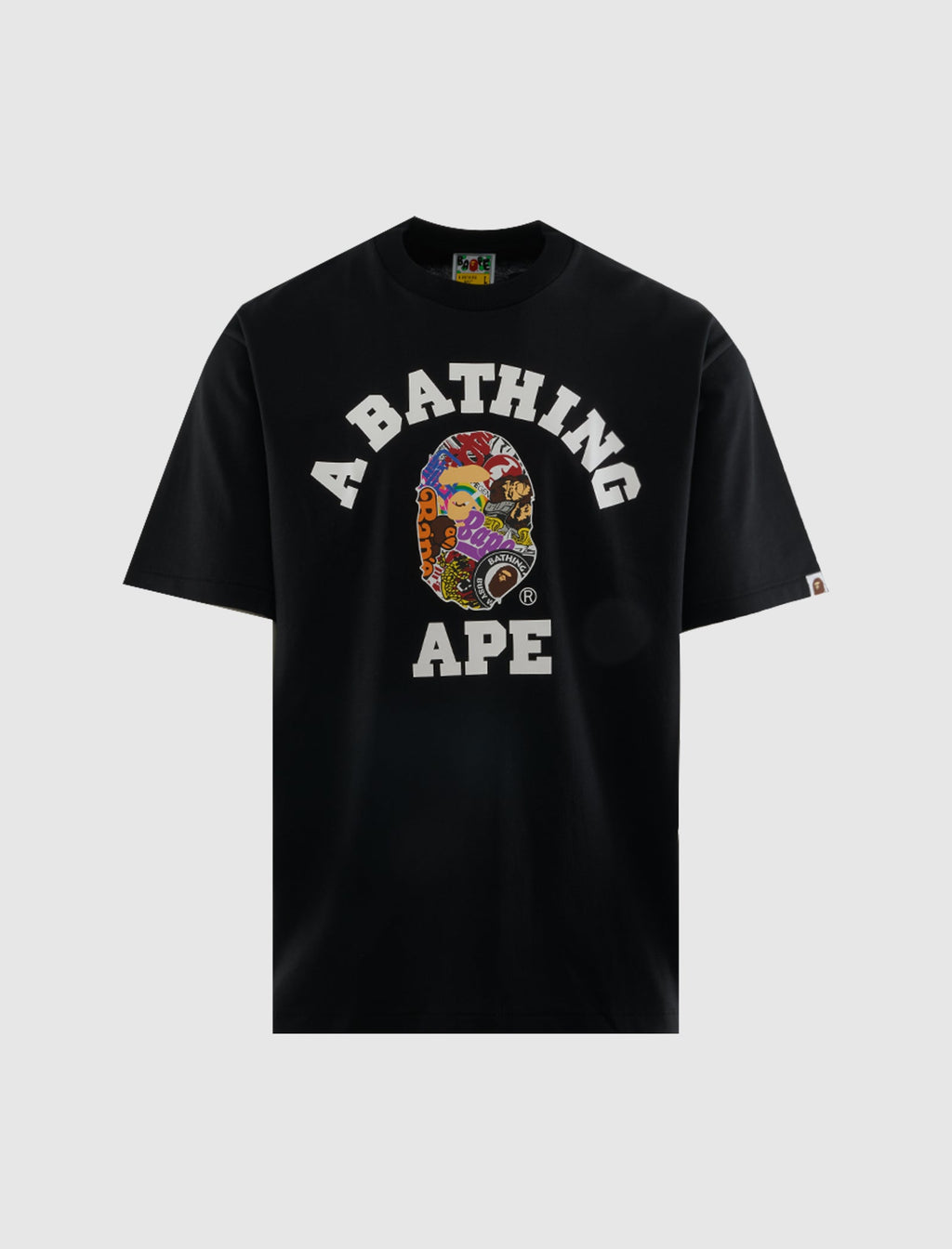 College Relaxed Tee A bathing ape – Гарантія оригінальності – боковий вид
