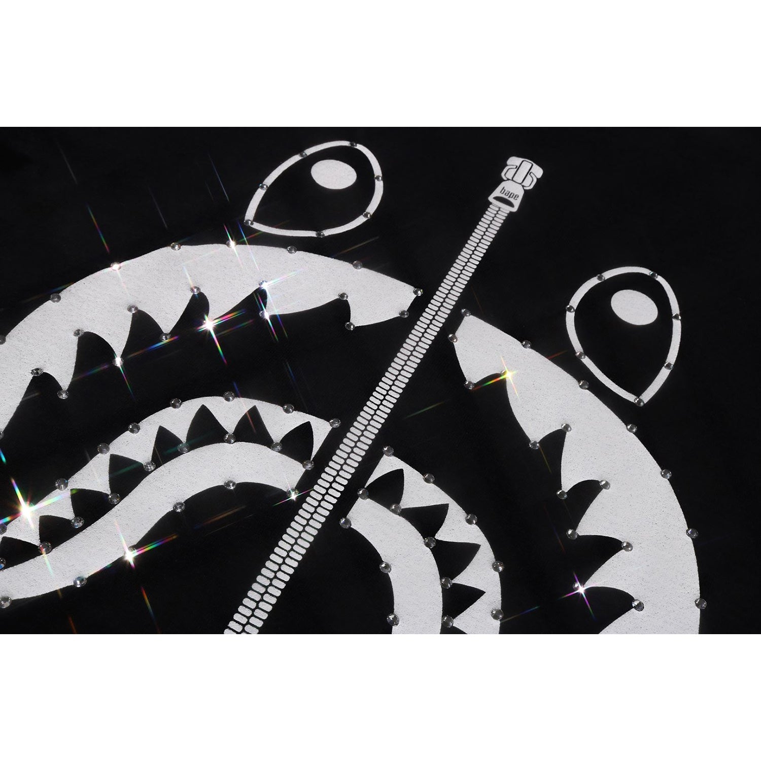Оригінальна Crystal Stone Shark Tee Ladies A bathing ape – вид ззаду