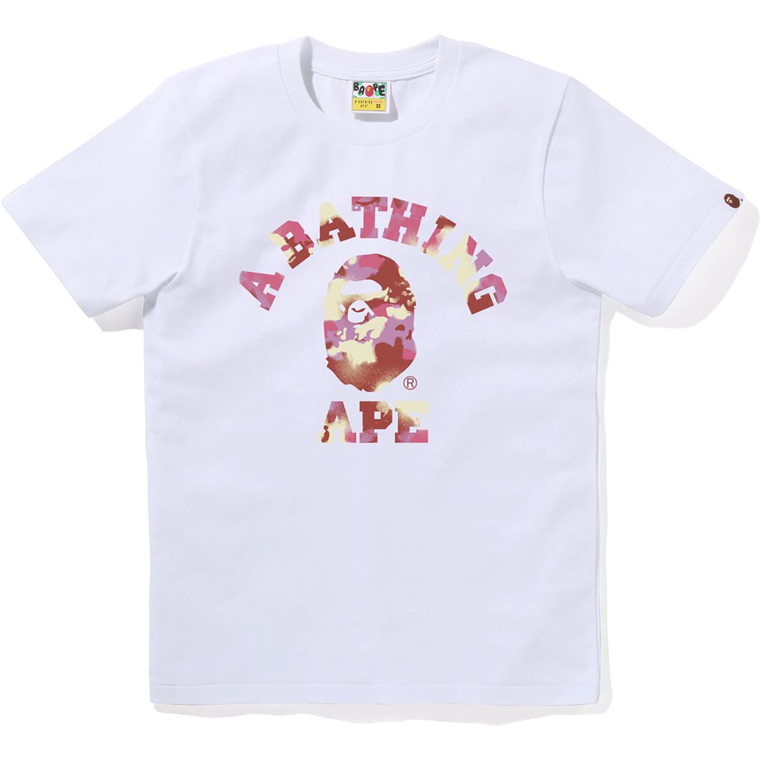 Map Camo College Tee Ladies A bathing ape – Гарантія оригінальності – вид ззаду