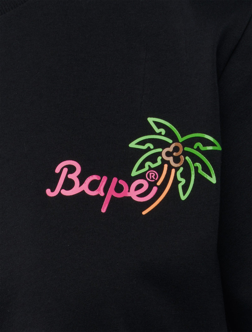 Оригінальна Womens Neon Ape Head Tee A bathing ape – вид ззаду