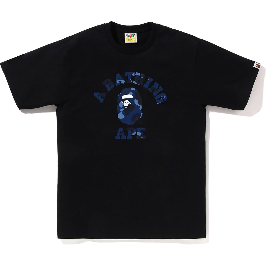 Оригінальна Color Camo College Tee Mens A bathing ape – вид ззаду