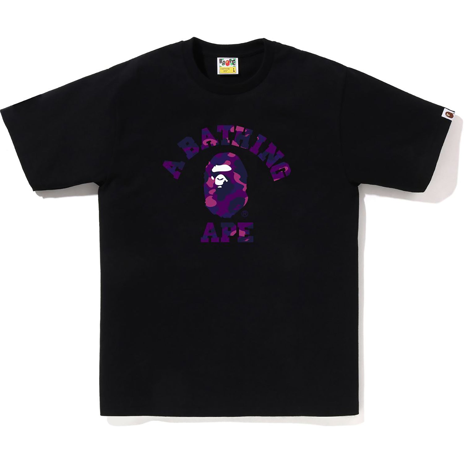 Оригінальна Color Camo College Tee Mens A bathing ape – боковий вид