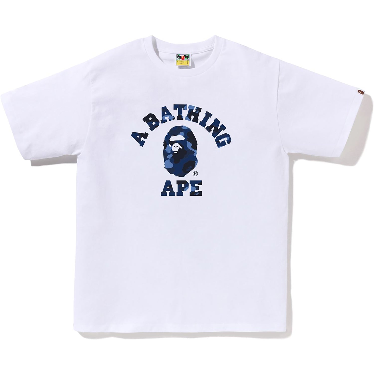Оригінальна Color Camo College Tee Mens A bathing ape – збільшений вид