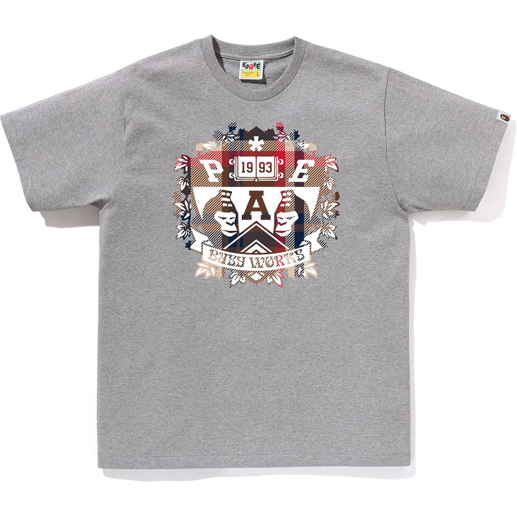 Оригінальна Check University Emblem Tee Mens A bathing ape – боковий вид