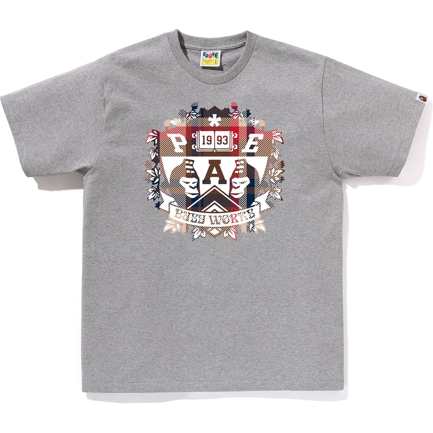 Оригінальна Check University Emblem Tee Mens A bathing ape – боковий вид