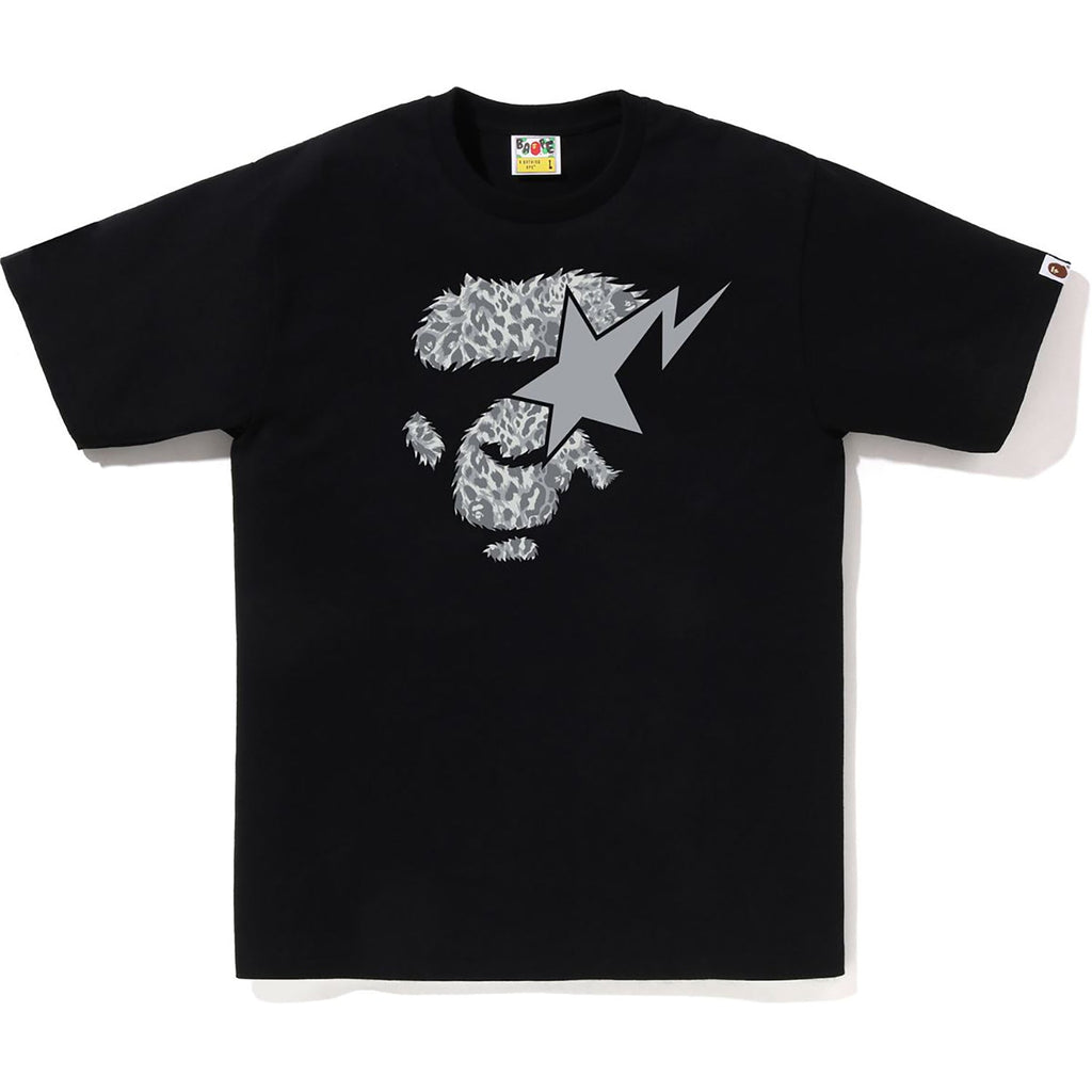 Wild Leopard Pattern Ape Face Sta Tee Mens A bathing ape оригінал – Купити в Україні – детальний вид