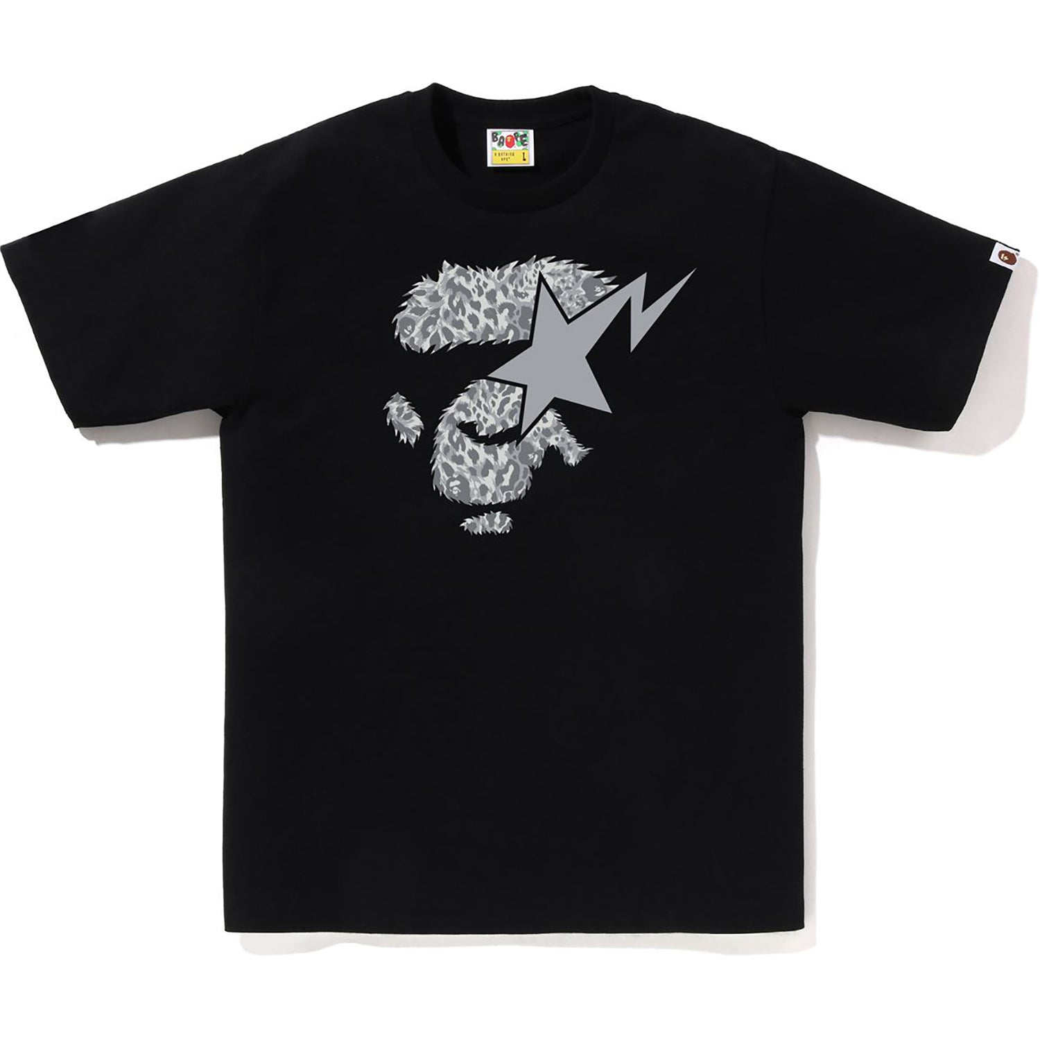 Wild Leopard Pattern Ape Face Sta Tee Mens A bathing ape оригінал – Купити в Україні – детальний вид