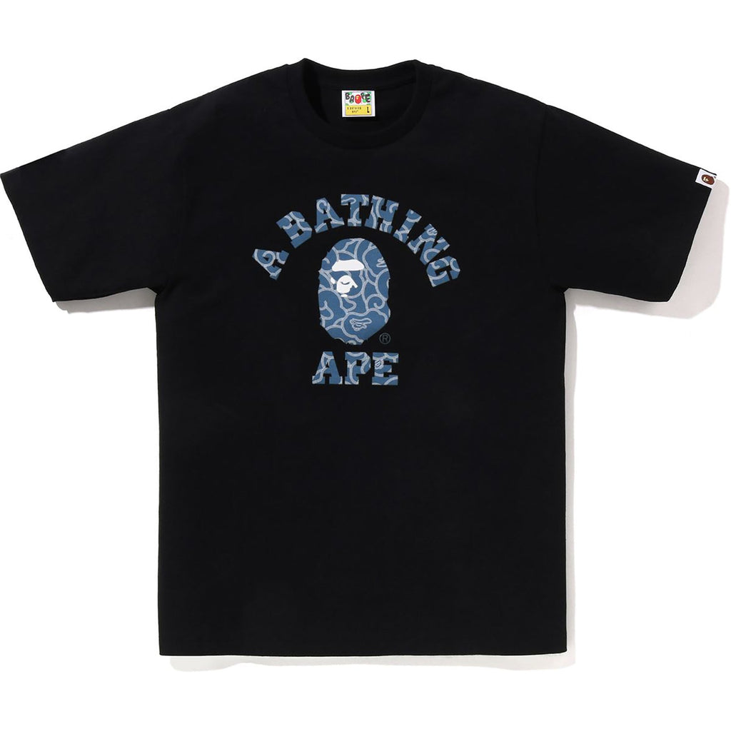 Оригінальна Japanese Cloud Camo College Tee Mens A bathing ape – боковий вид
