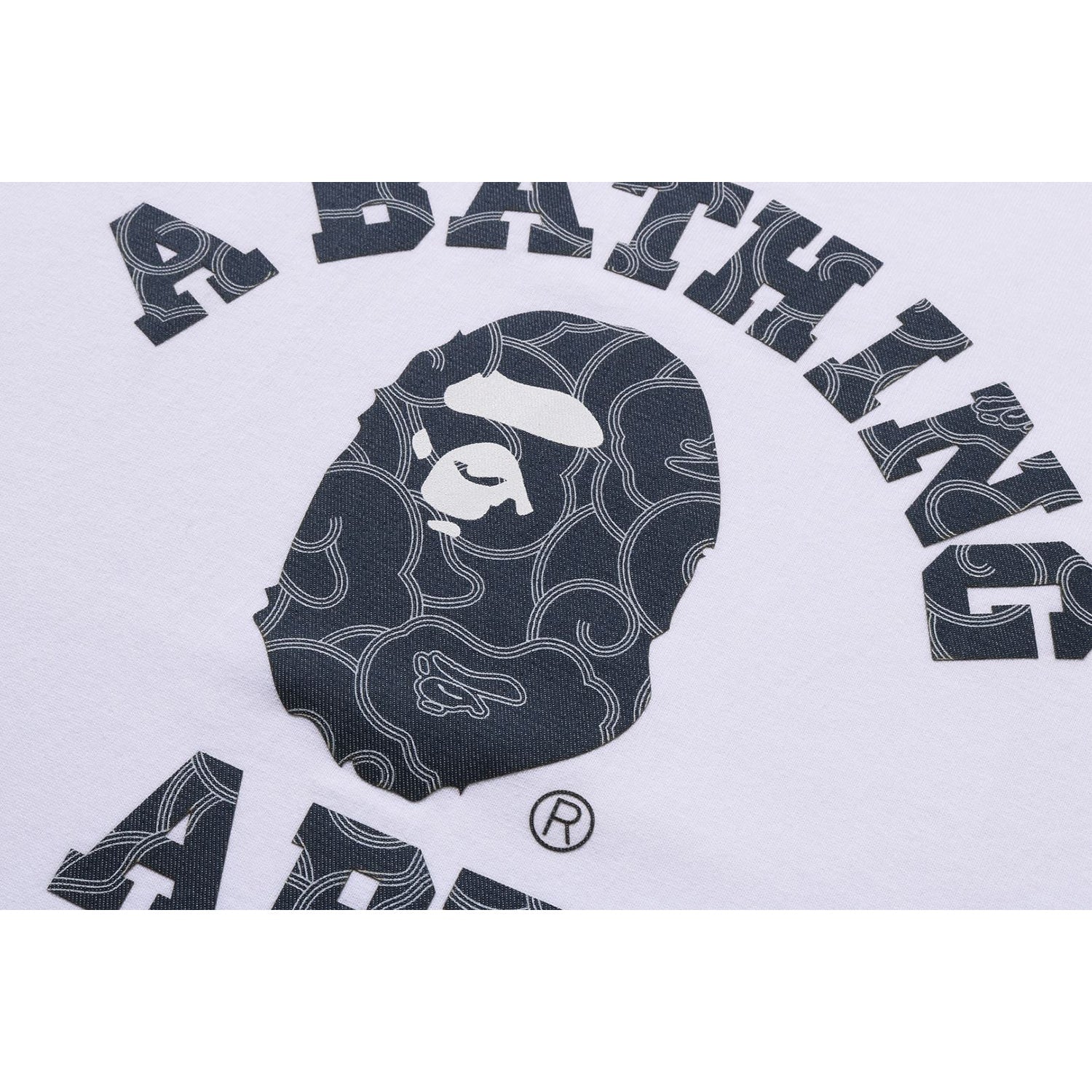 Оригінальна Japanese Cloud Camo College Tee Mens A bathing ape – збільшений вид