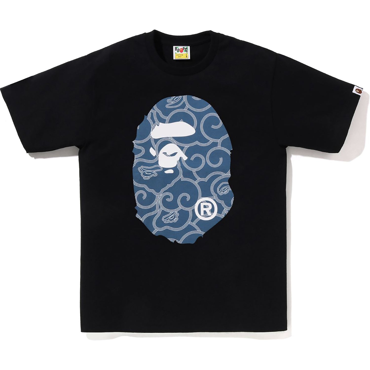 Japanese Cloud Camo Big Ape Head Tee Mens A bathing ape оригінал – Купити в Україні – боковий вид