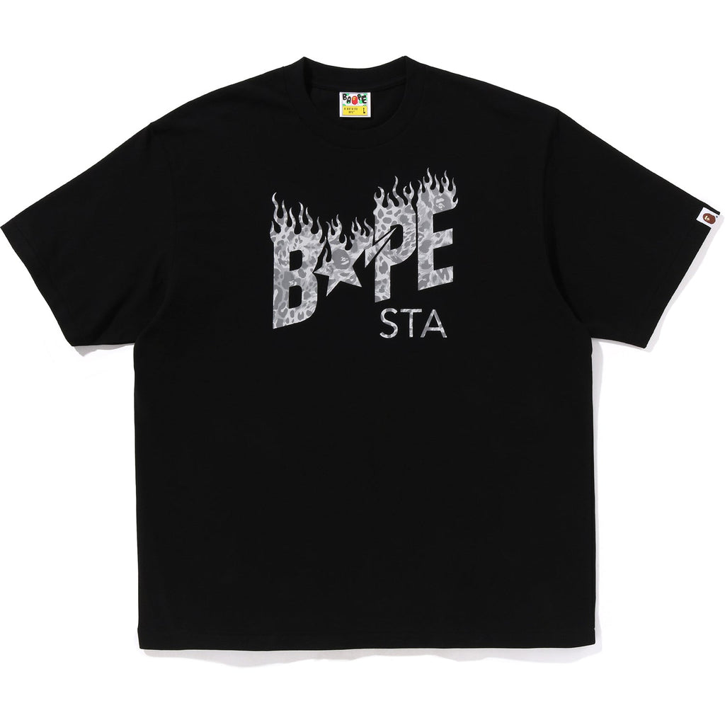 Wild Leopard Pattern Bape Sta Logo Relaxed Fit Tee Mens A bathing ape оригінал – Купити в Україні – боковий вид