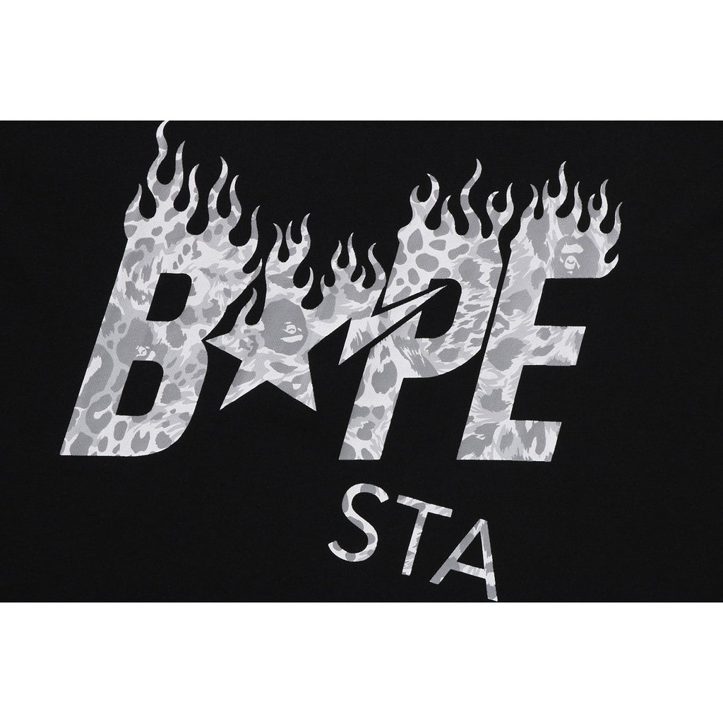 Wild Leopard Pattern Bape Sta Logo Relaxed Fit Tee Mens A bathing ape оригінал – Купити в Україні – вид ззаду