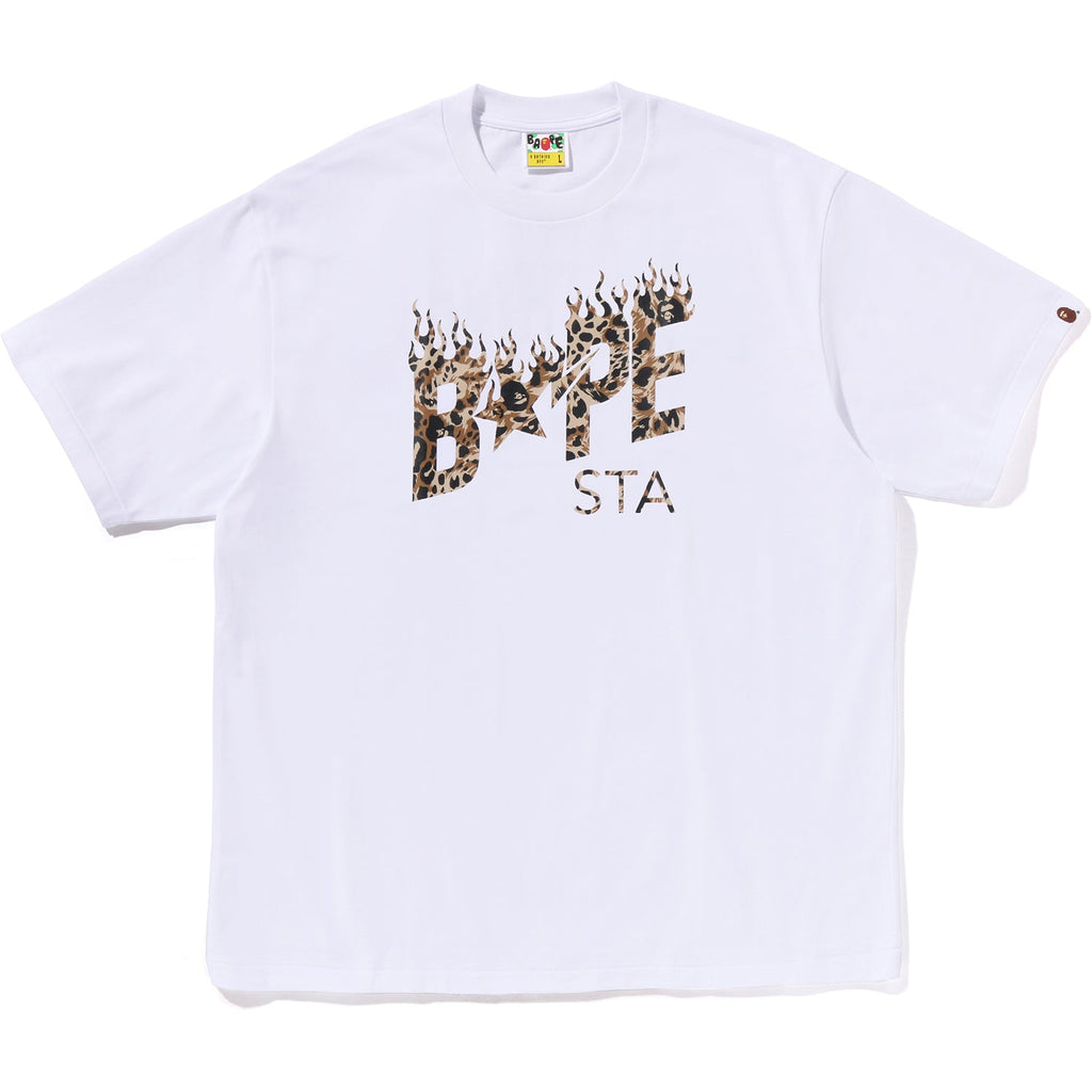 Wild Leopard Pattern Bape Sta Logo Relaxed Fit Tee Mens A bathing ape оригінал – Купити в Україні – детальний вид