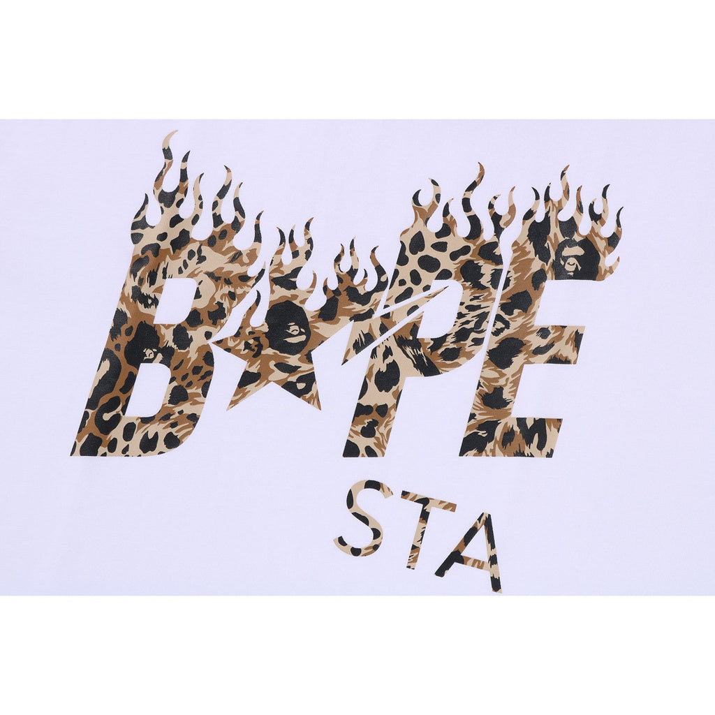 Wild Leopard Pattern Bape Sta Logo Relaxed Fit Tee Mens A bathing ape оригінал – Купити в Україні – збільшений вид
