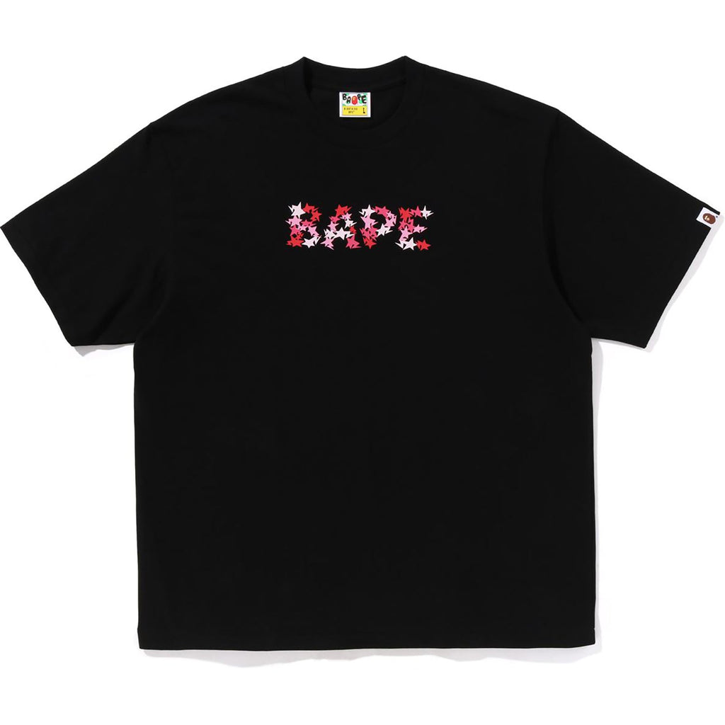 Оригінальна Sta Bape Logo Relaxed Fit Tee Mens A bathing ape – боковий вид