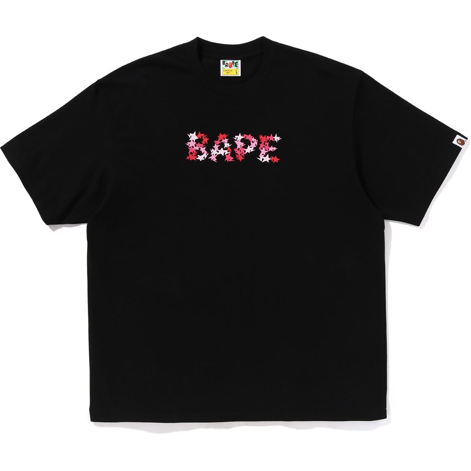 Оригінальна Sta Bape Logo Relaxed Fit Tee Mens A bathing ape – боковий вид