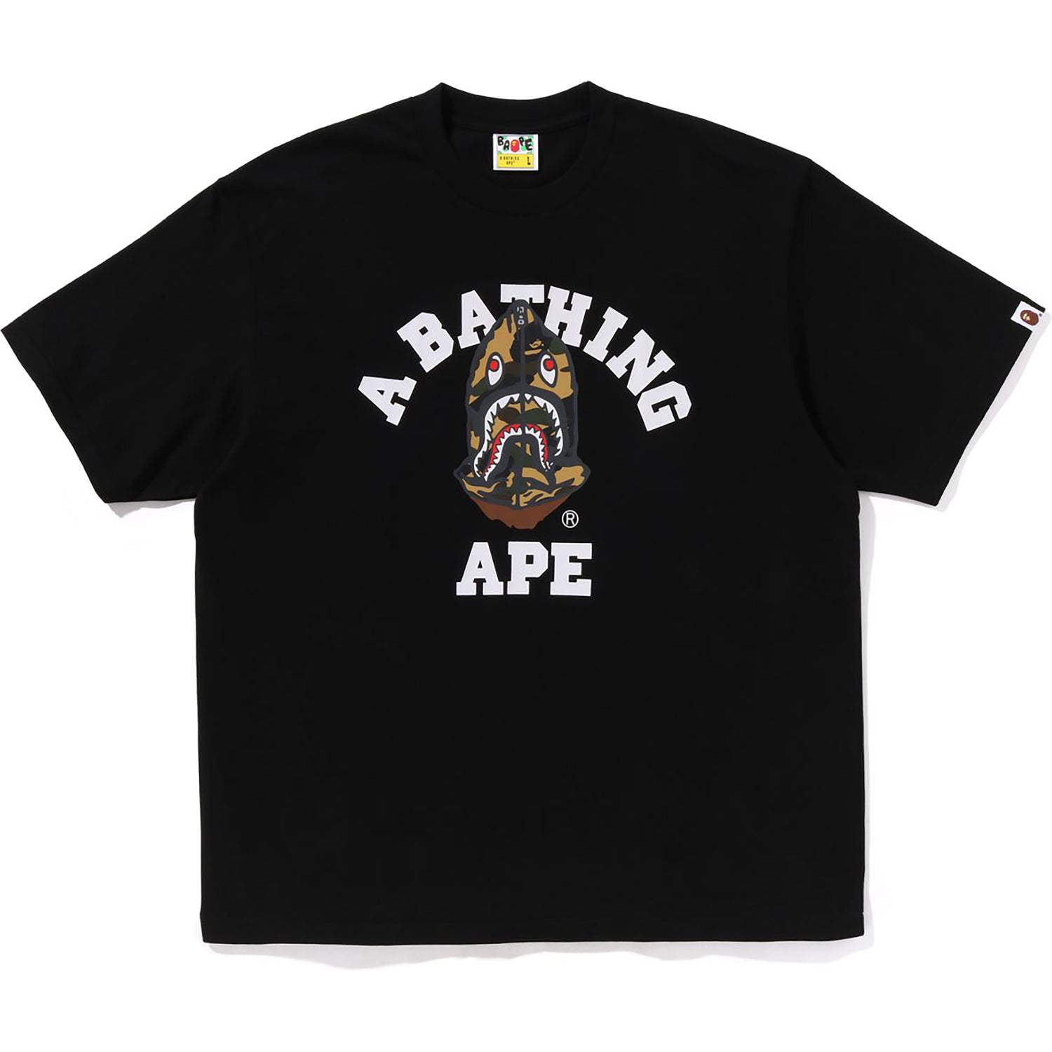 1st Camo Shark Seijin College Relaxed Fit Tee Mens A bathing ape – Гарантія оригінальності – детальний вид
