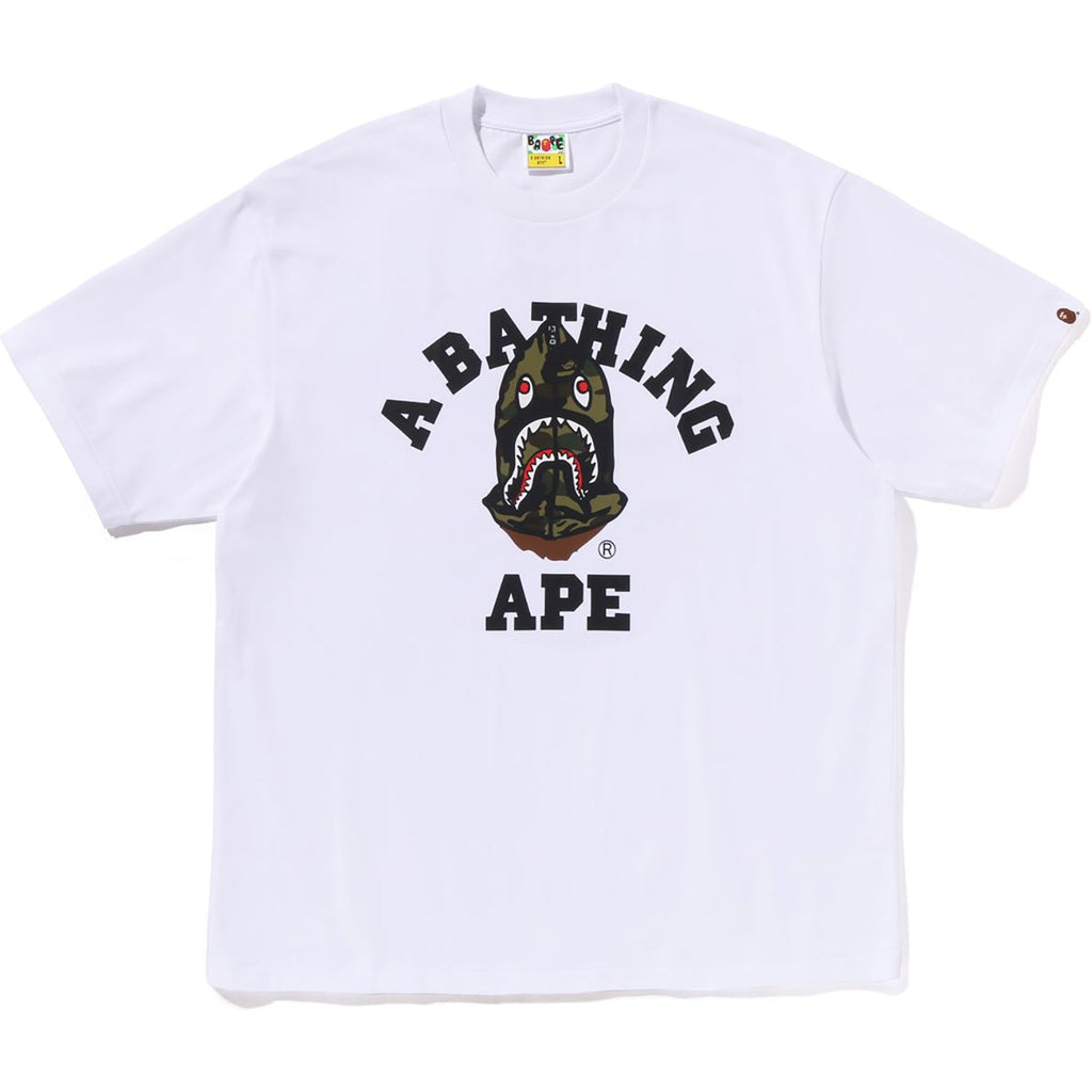 1st Camo Shark Seijin College Relaxed Fit Tee Mens A bathing ape – Гарантія оригінальності – боковий вид