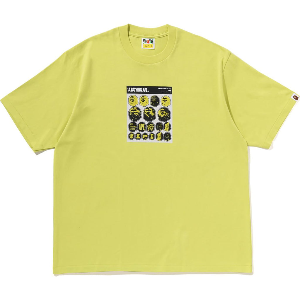 Sticker Graphic Relaxed Fit Tee Mens A bathing ape – Гарантія оригінальності – боковий вид