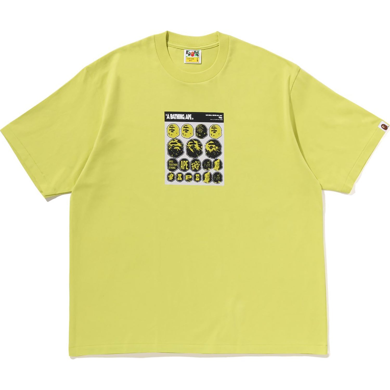 Sticker Graphic Relaxed Fit Tee Mens A bathing ape – Гарантія оригінальності – боковий вид