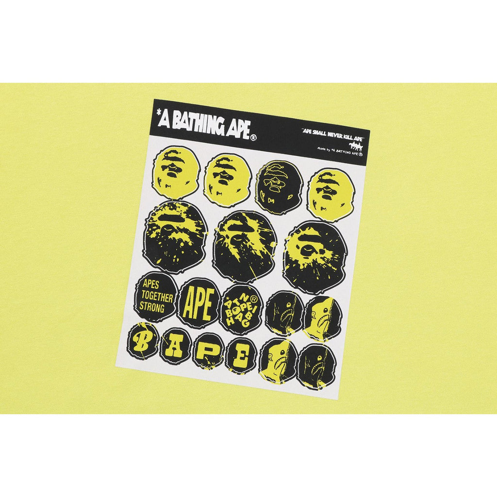 Sticker Graphic Relaxed Fit Tee Mens A bathing ape – Гарантія оригінальності – вид ззаду