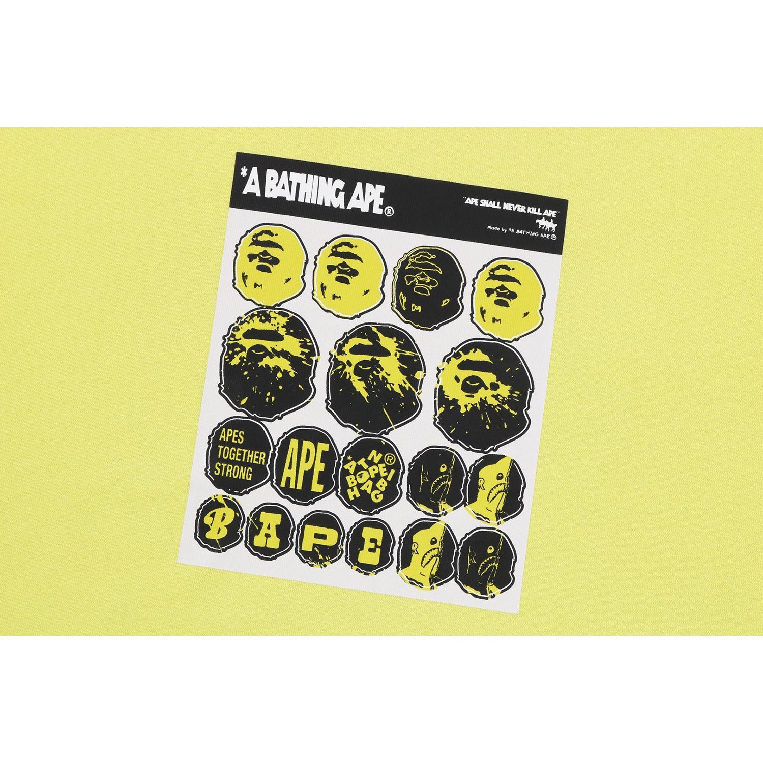 Sticker Graphic Relaxed Fit Tee Mens A bathing ape – Гарантія оригінальності – вид ззаду