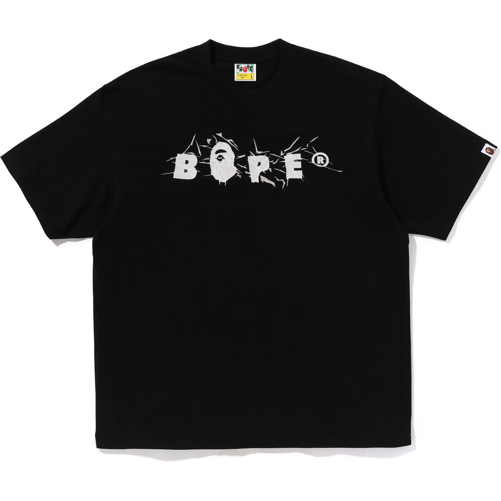 Оригінальна Wrinkle Bape Logo Relaxed Fit Tee Mens A bathing ape – боковий вид