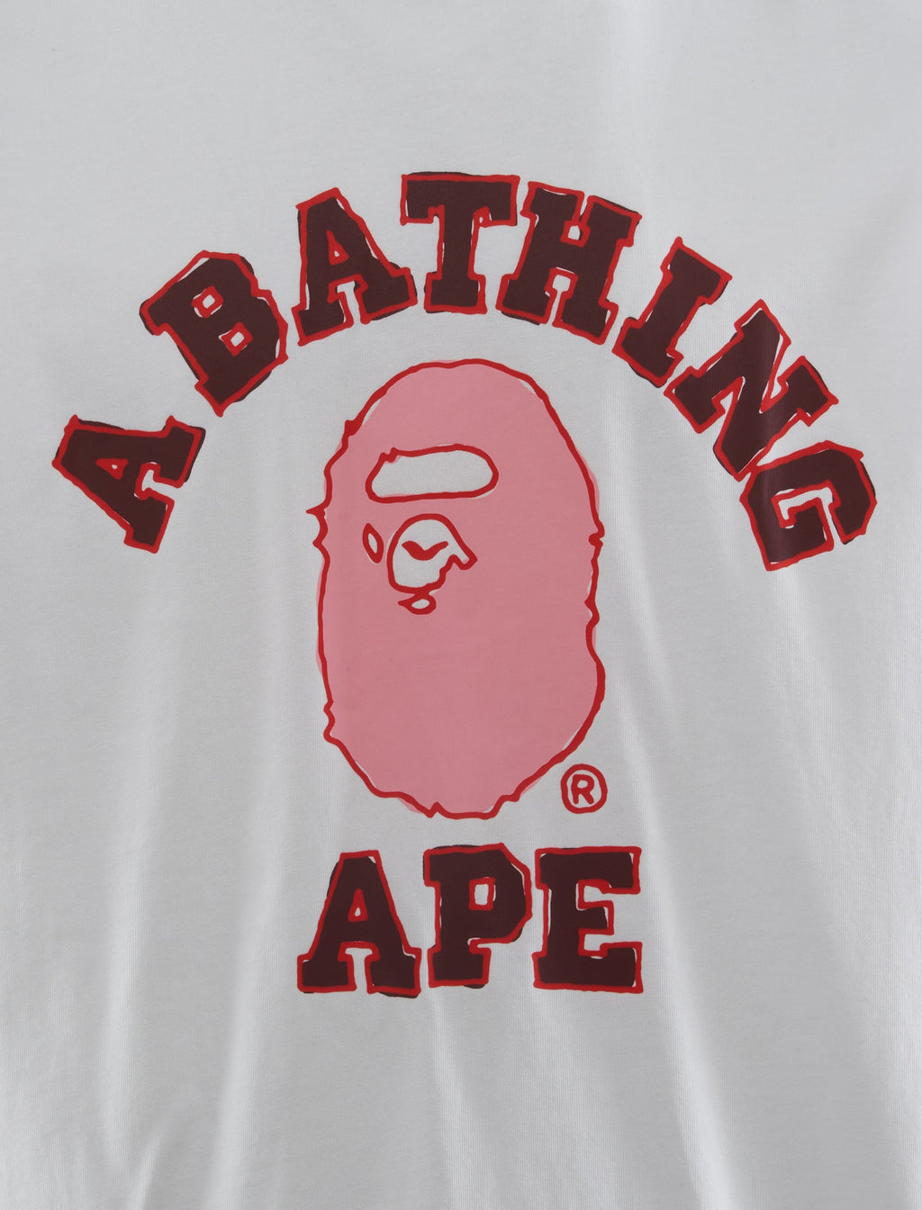 Оригінальна Handdrawn College Tee A bathing ape – вид ззаду