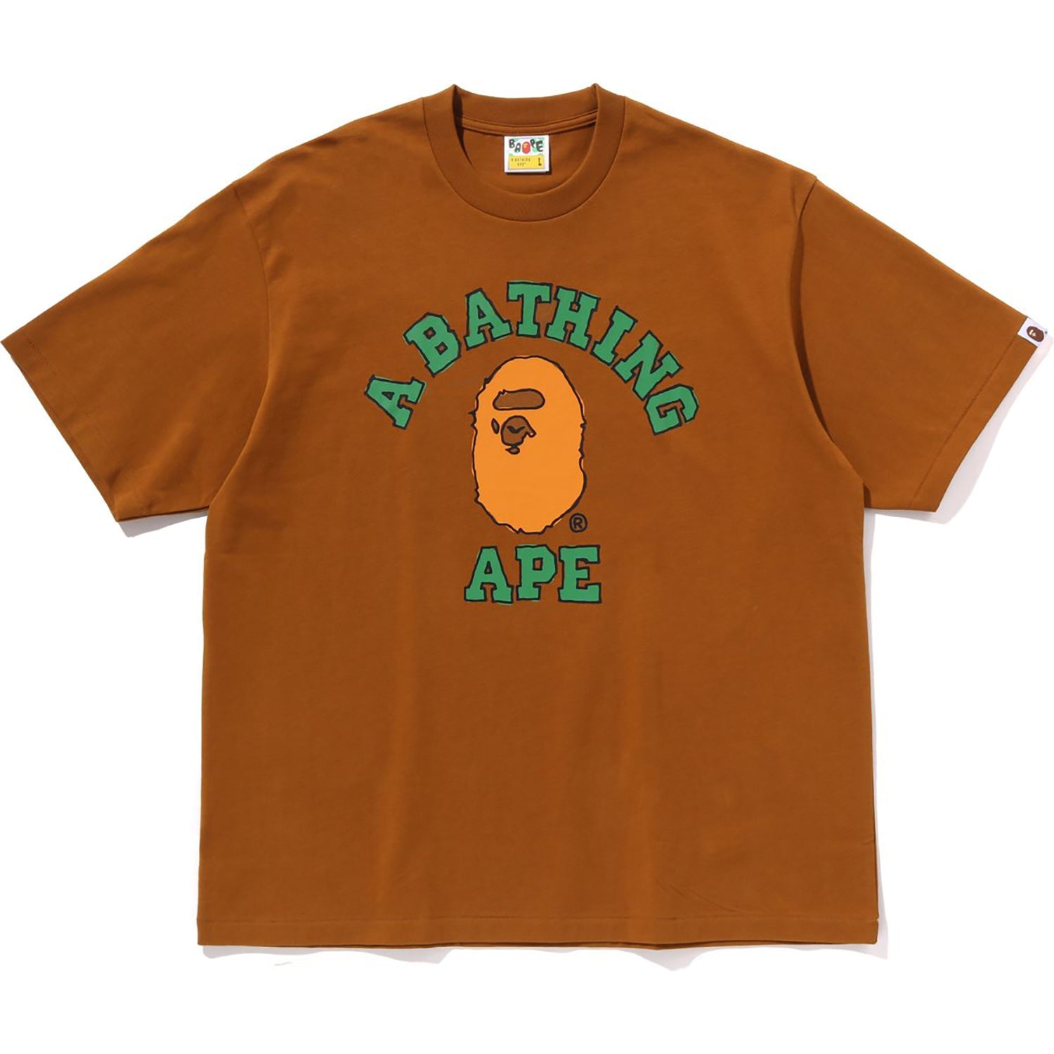 Оригінальна Hand Drawn College Relaxed Fit Tee Mens A bathing ape – боковий вид