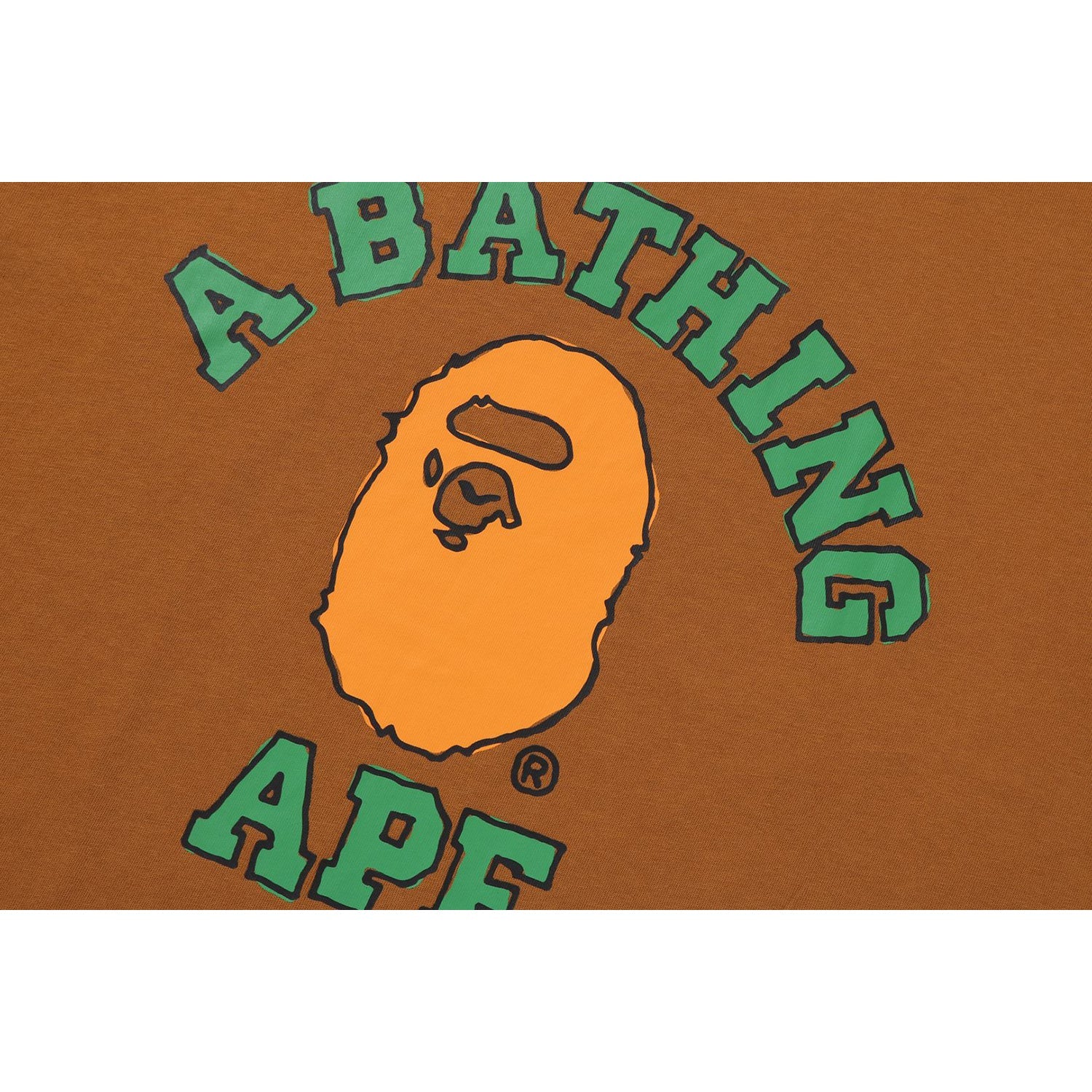 Оригінальна Hand Drawn College Relaxed Fit Tee Mens A bathing ape – вид ззаду