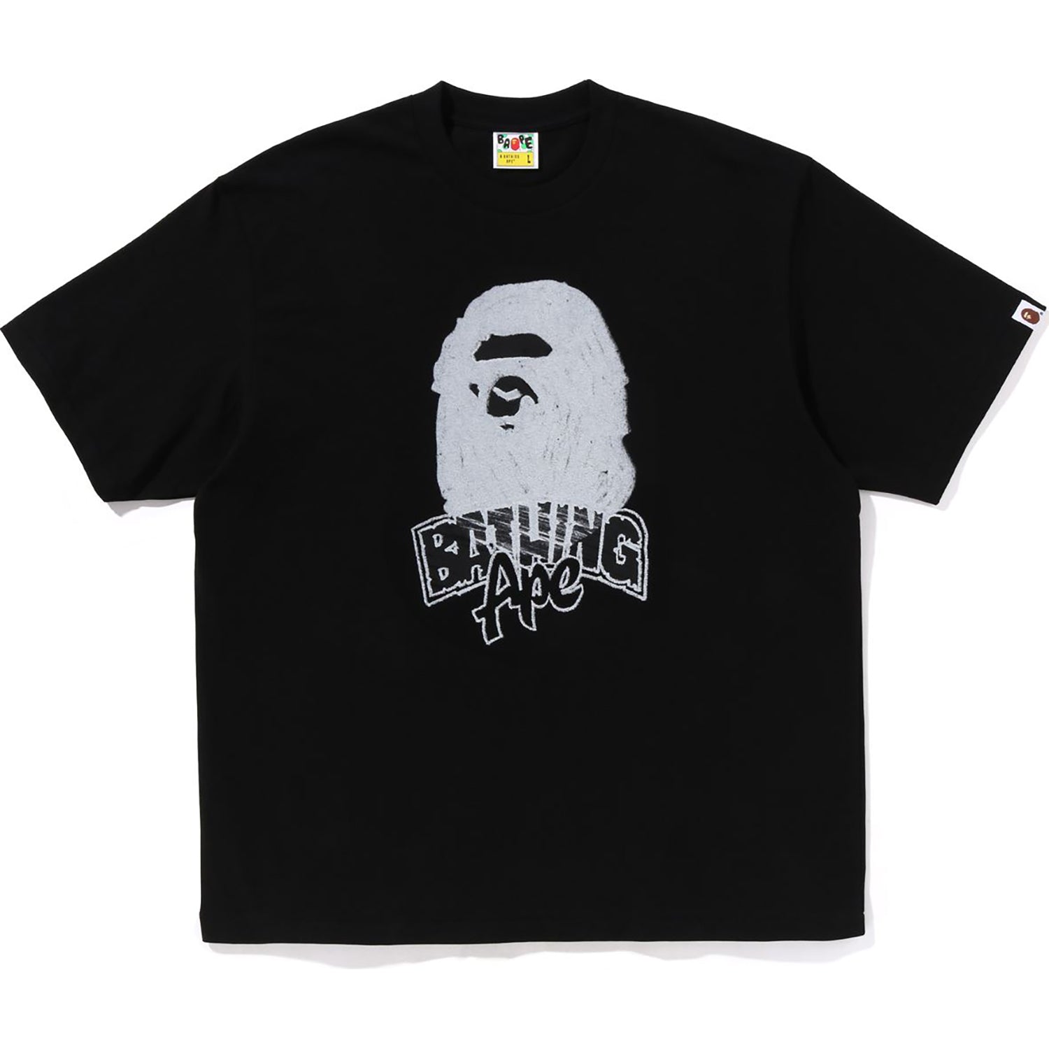 Оригінальна Hand Drawn Ape Head Relaxed Fit Tee Mens A bathing ape – детальний вид