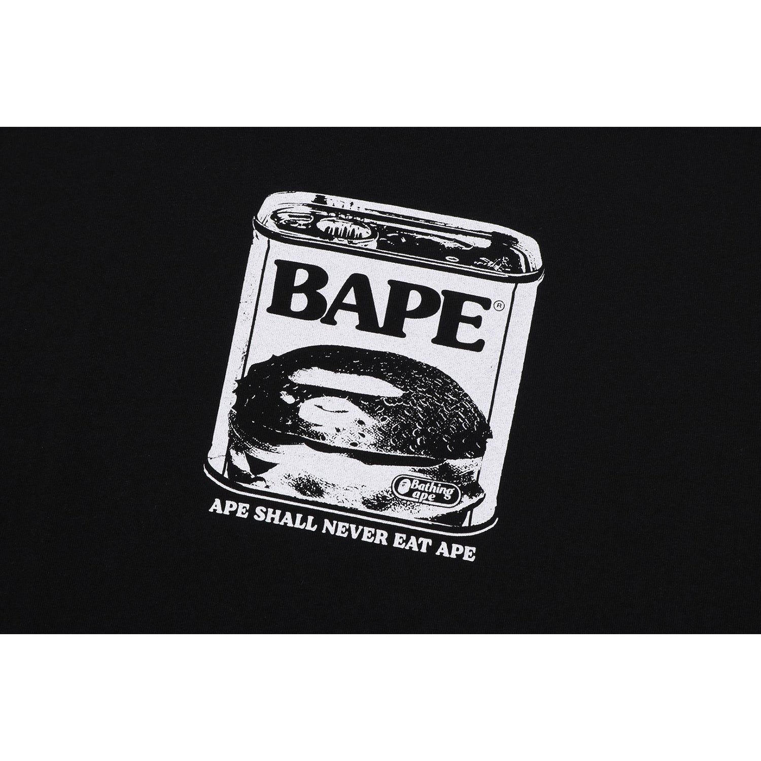 Can Food Bape Logo Relaxed Fit Tee Mens A bathing ape оригінал – Купити в Україні – вид ззаду