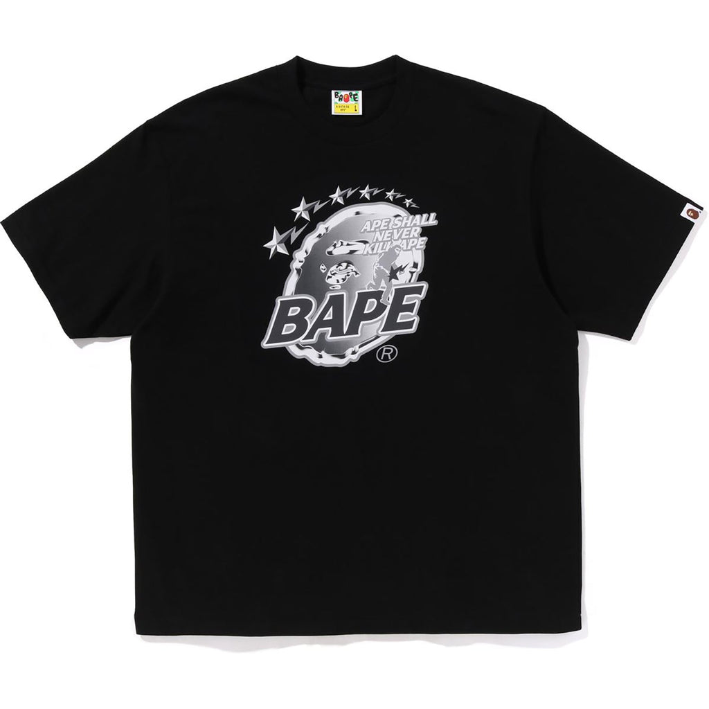 Оригінальна Metal Ape Head Relaxed Fit Tee Mens A bathing ape – боковий вид