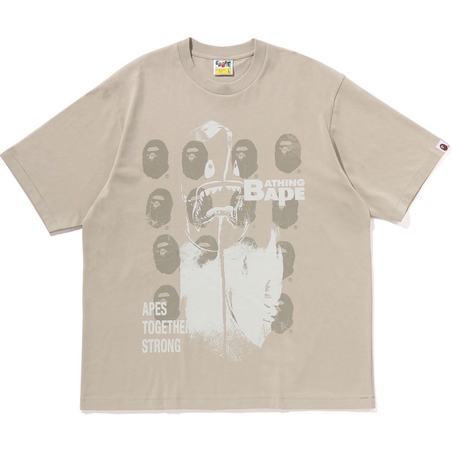 Spray Print Multi Logo Relaxed Fit Tee Mens A bathing ape оригінал – Купити в Україні – боковий вид