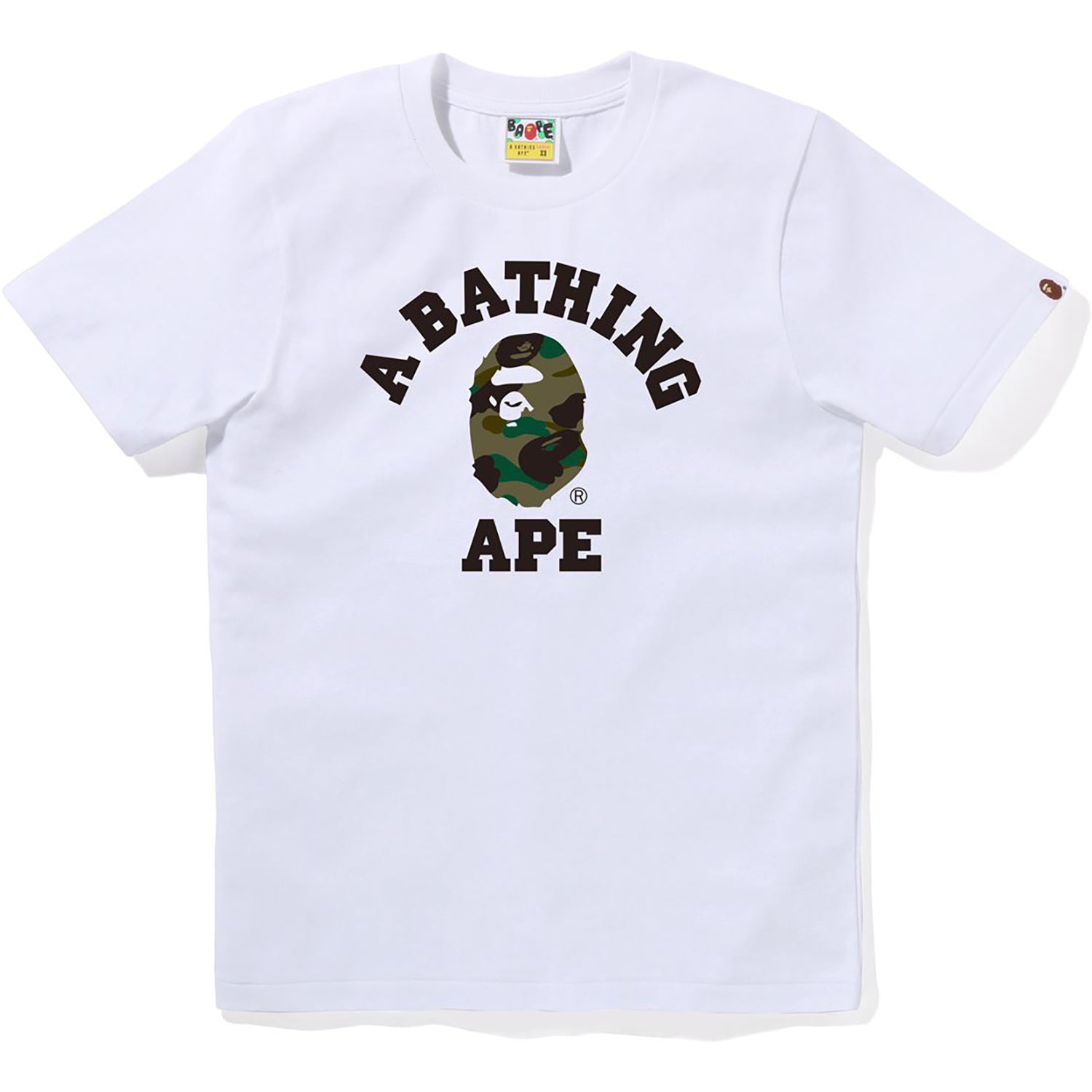 1st Camo College Tee Ladies A bathing ape – Гарантія оригінальності – боковий вид