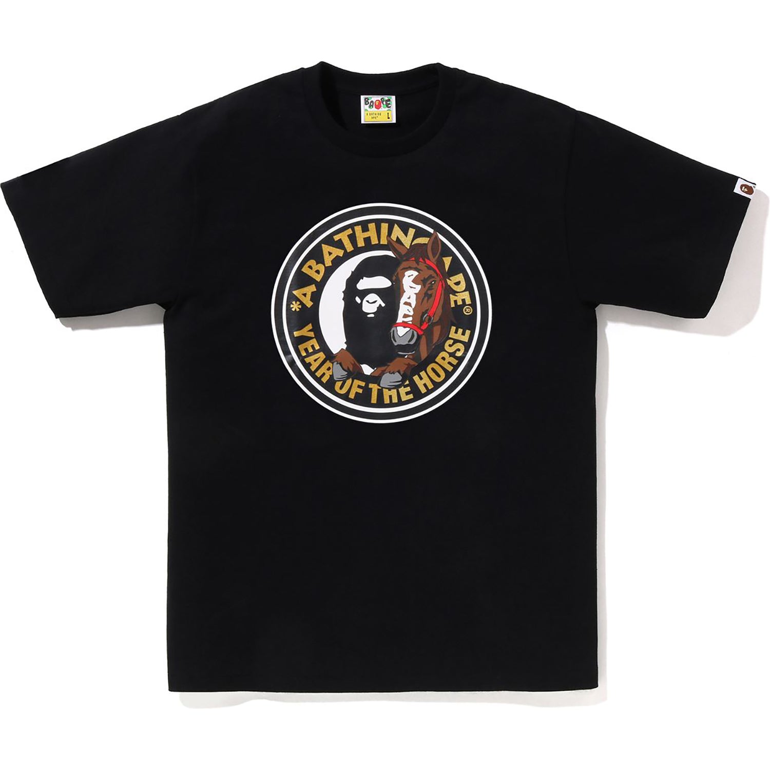 Year Of The Horse Tee Mens A bathing ape – Гарантія оригінальності – боковий вид