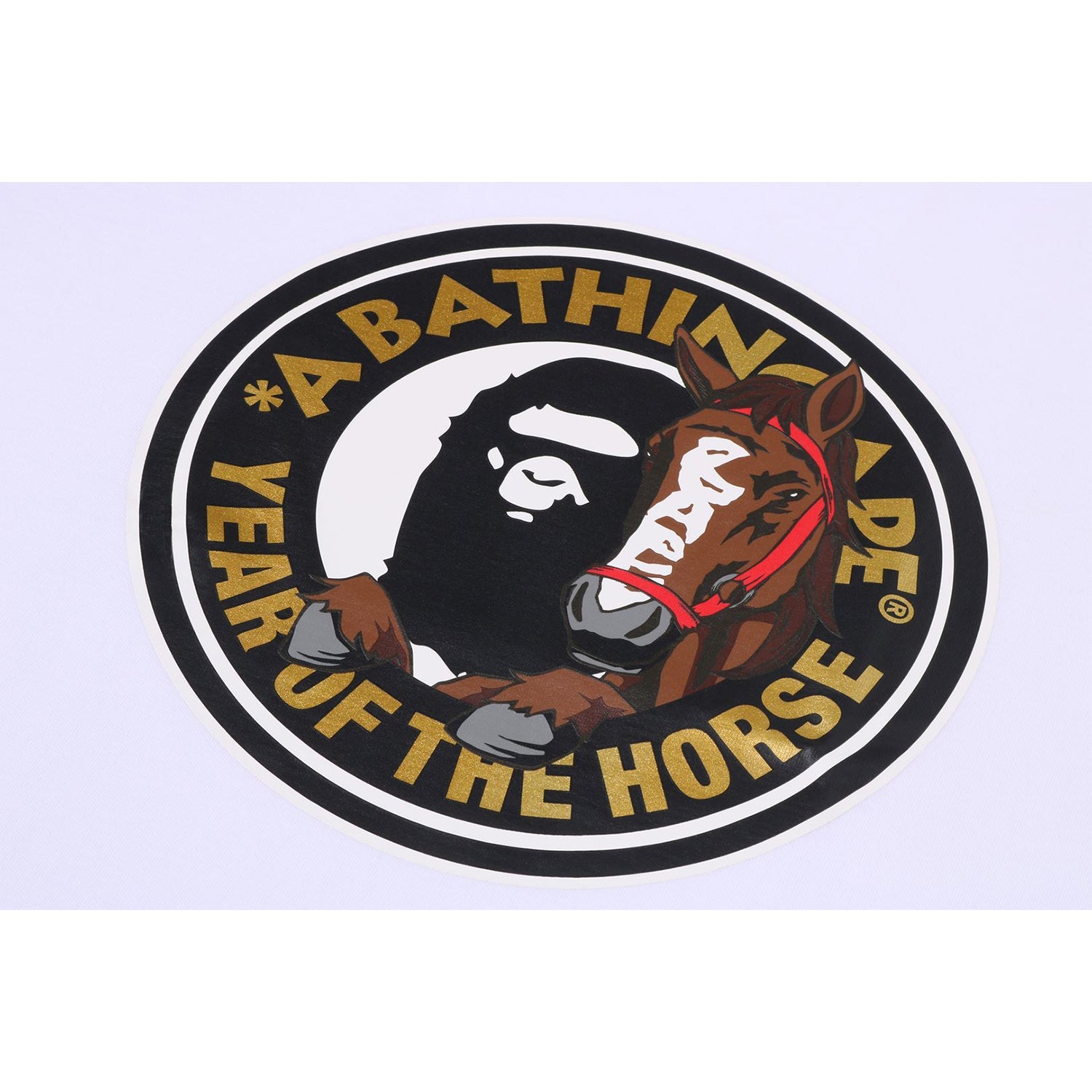 Year Of The Horse Tee Mens A bathing ape – Гарантія оригінальності – збільшений вид