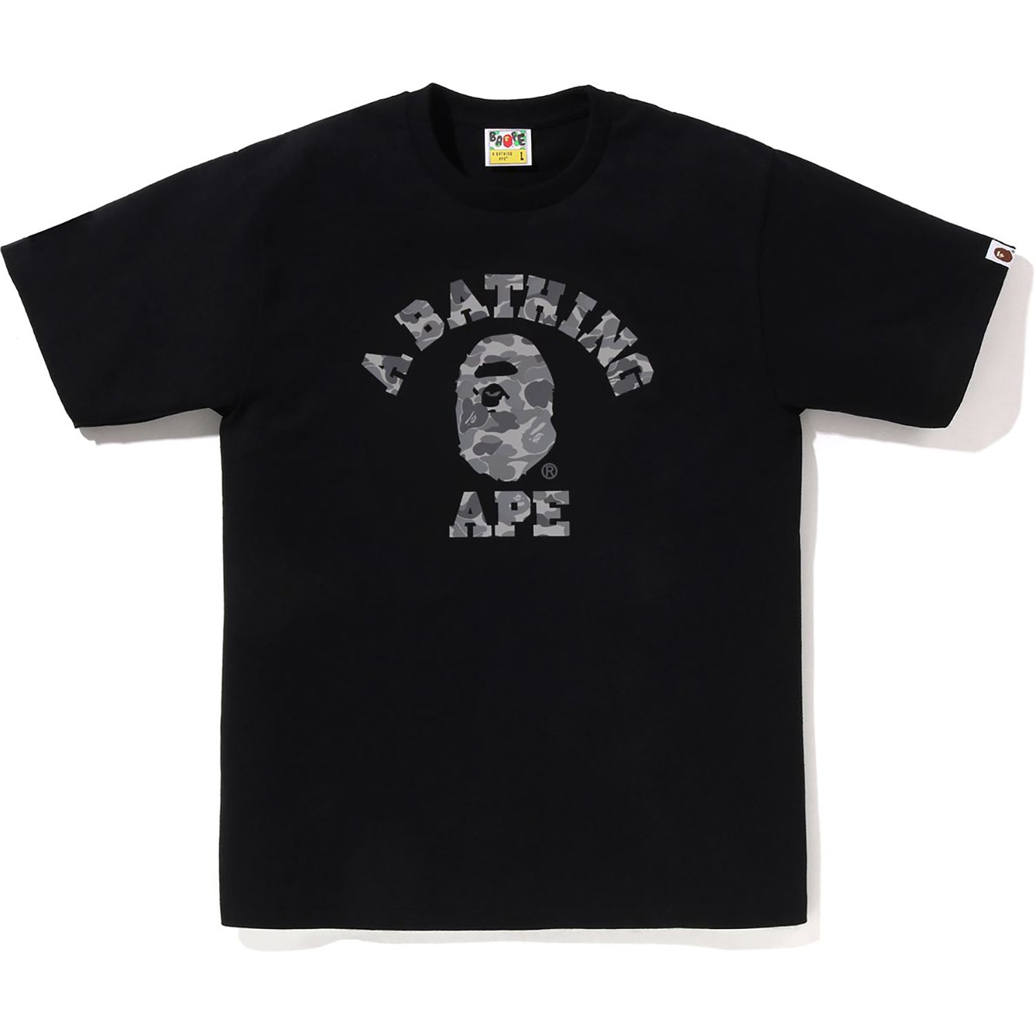 Оригінальна Abc Camo Reflective On College Tee Mens A bathing ape – боковий вид