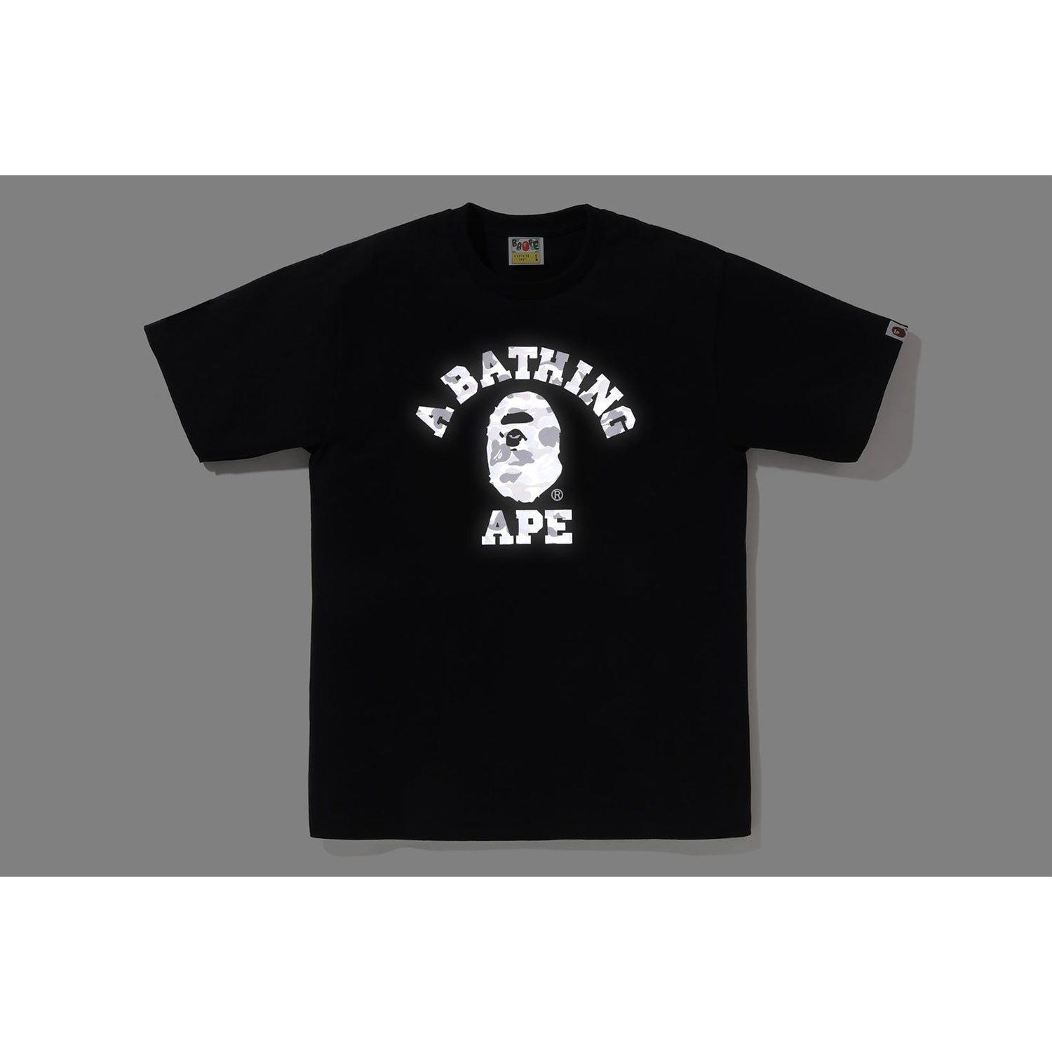 Оригінальна Abc Camo Reflective On College Tee Mens A bathing ape – вид ззаду