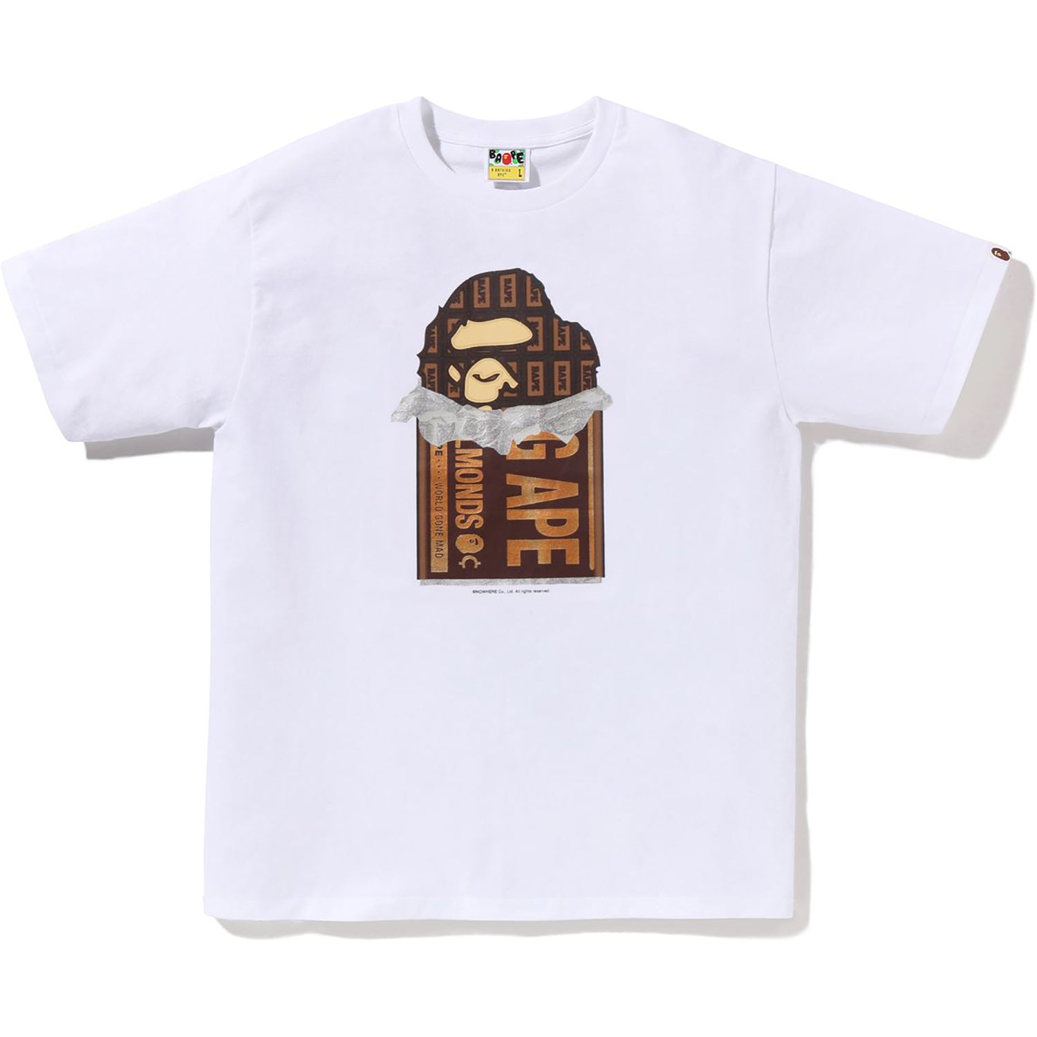 Chocolate Bar Ape Head Tee Mens A bathing ape – Гарантія оригінальності – вид ззаду
