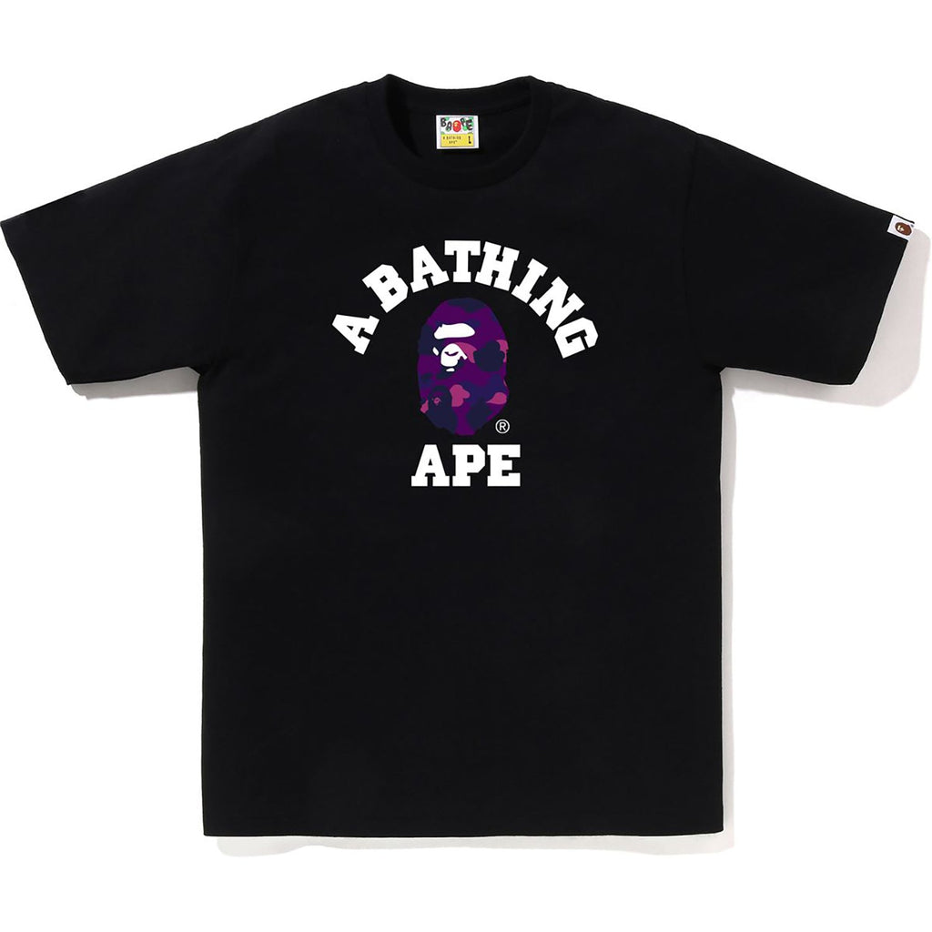 Оригінальна Color Camo College Tee Mens A bathing ape – збільшений вид