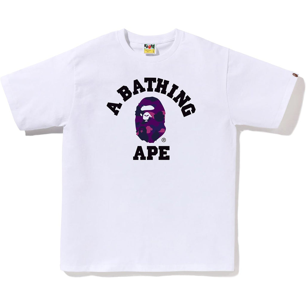 Оригінальна Color Camo College Tee Mens A bathing ape – боковий вид