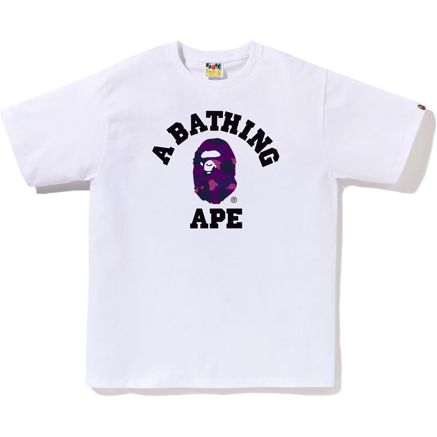 Оригінальна Color Camo College Tee Mens A bathing ape – боковий вид