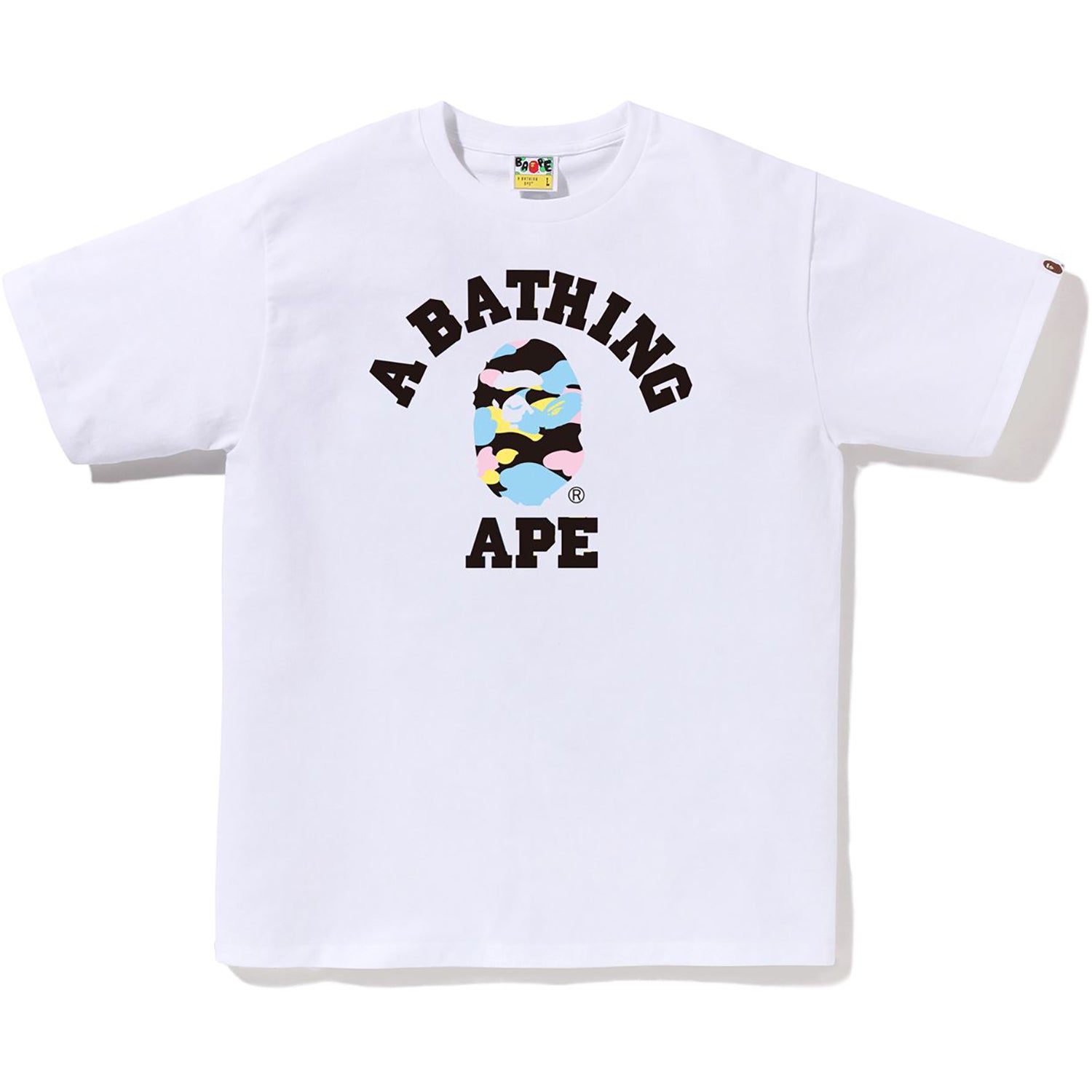 New Multi Camo College Tee Mens A bathing ape оригінал – Купити в Україні – вид ззаду