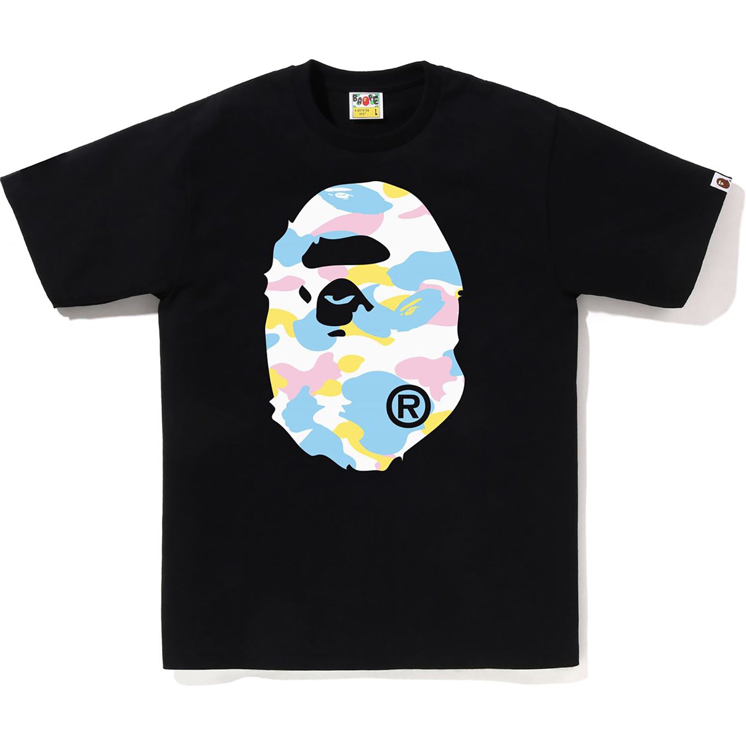 New Multi Camo Big Ape Head Tee Mens A bathing ape – Гарантія оригінальності – боковий вид