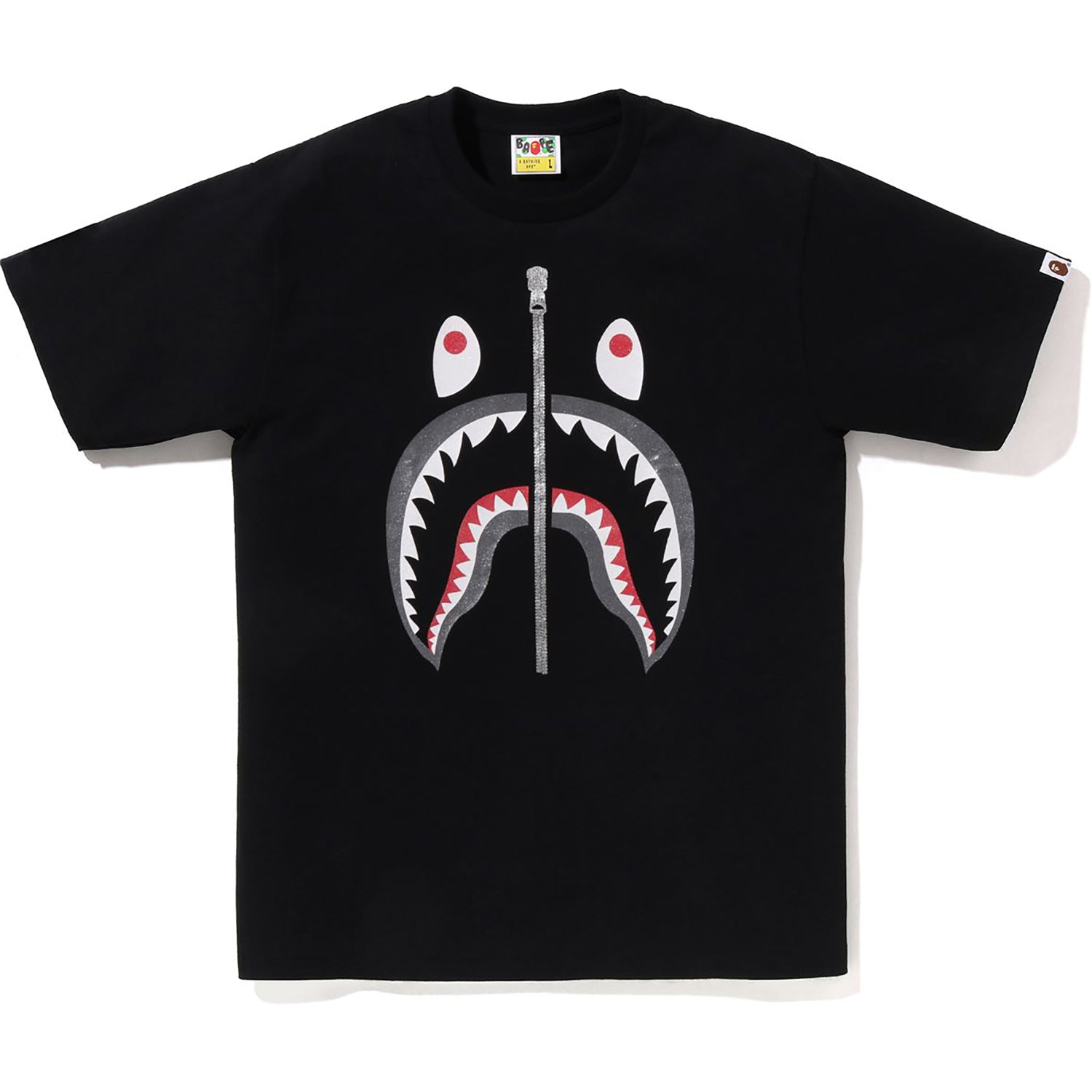 Glitter Shark Tee Mens A bathing ape оригінал – Купити в Україні – боковий вид