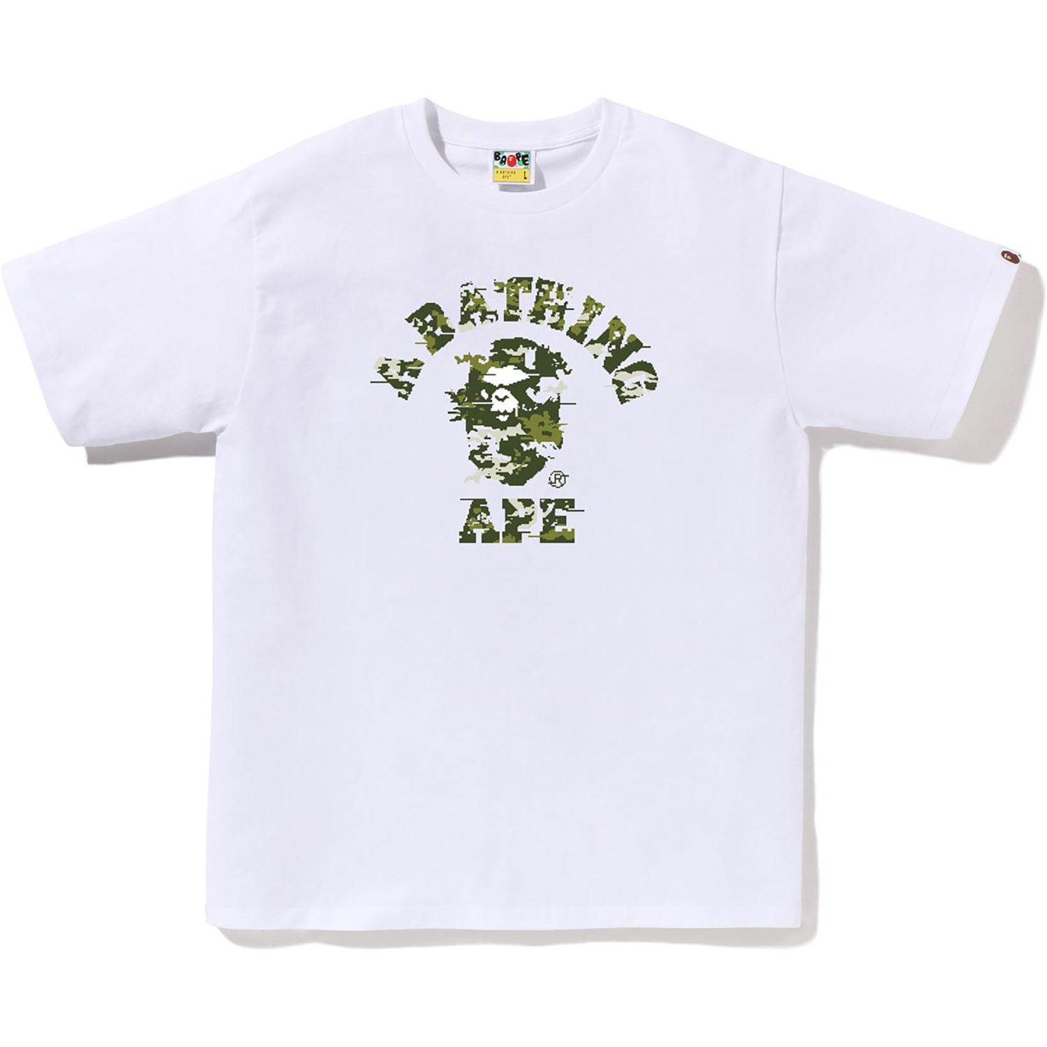 Оригінальна Multi Pixel Camo College Tee Mens A bathing ape – детальний вид