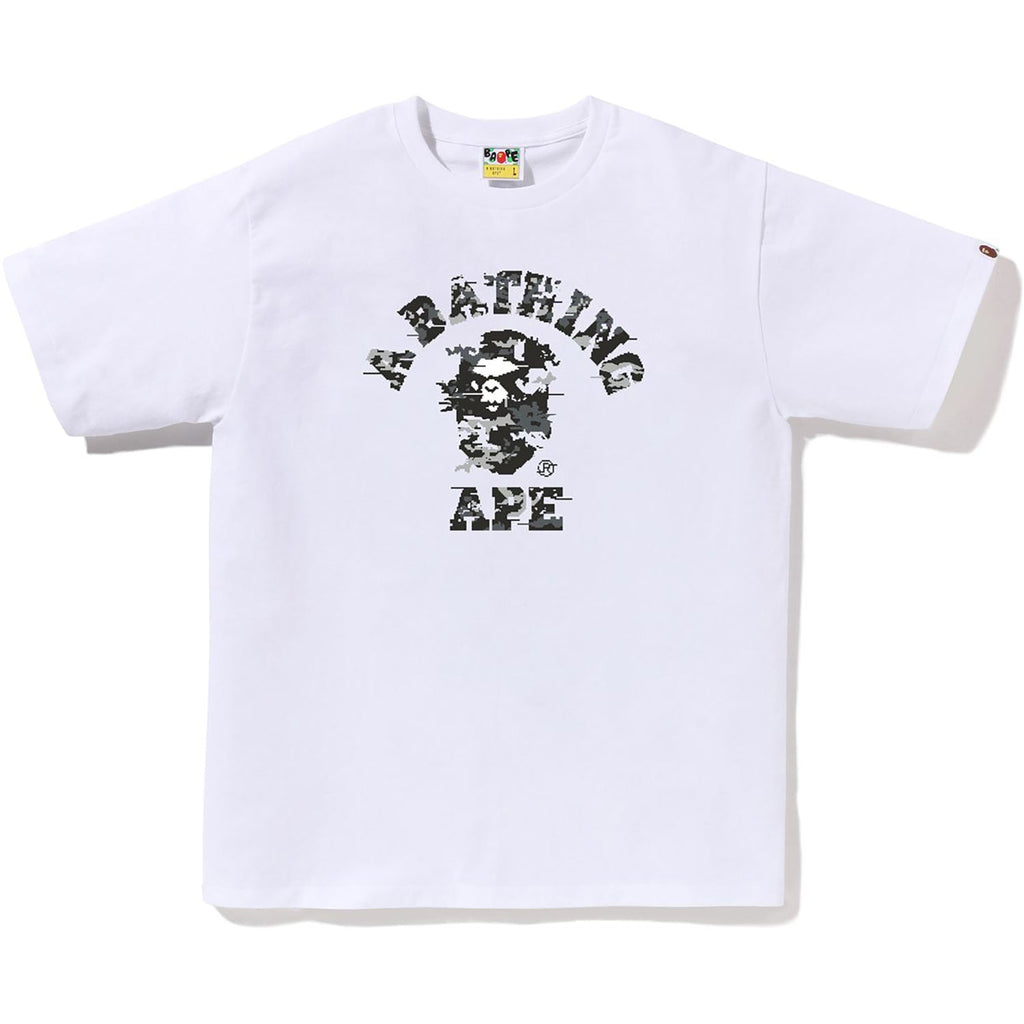 Оригінальна Multi Pixel Camo College Tee Mens A bathing ape – вид ззаду