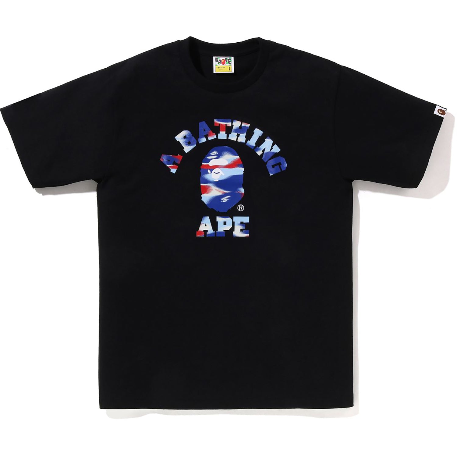 Оригінальна Screen Camo College Tee Mens A bathing ape – вид ззаду