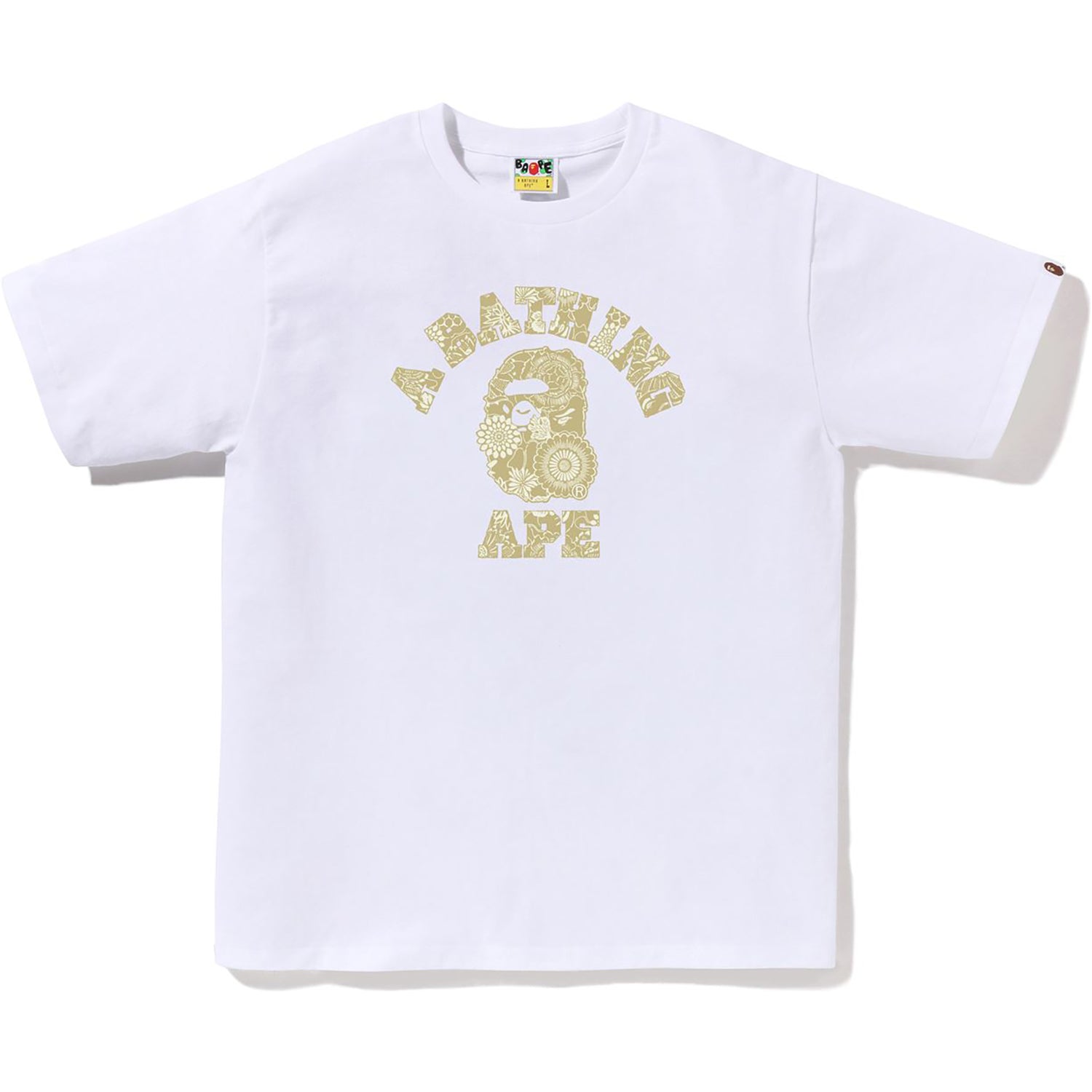 Оригінальна Japanese Indigo Art Camo College Tee Mens A bathing ape – вид ззаду